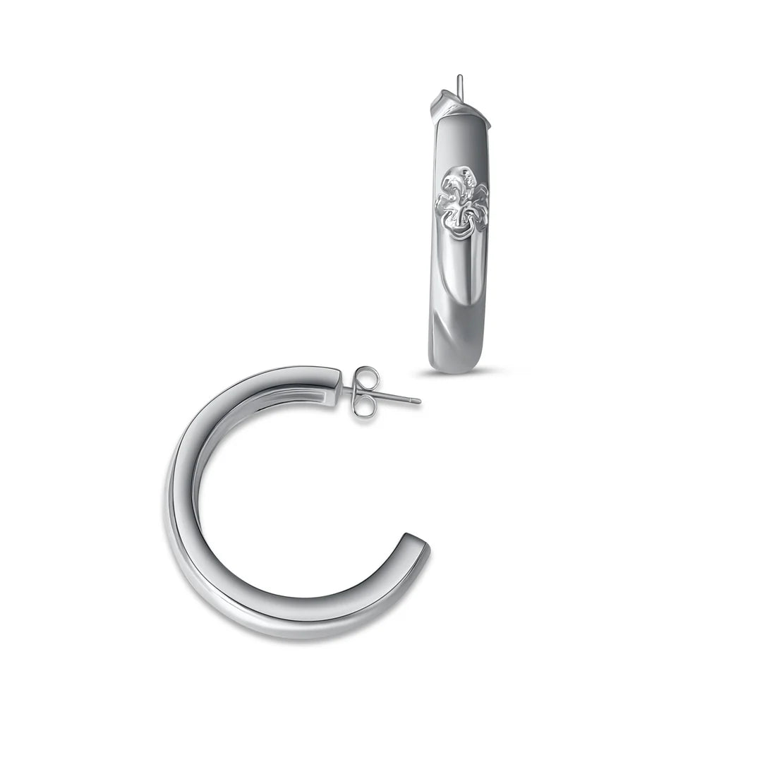 Briwok - Hibiscus Midi Earring - Silver