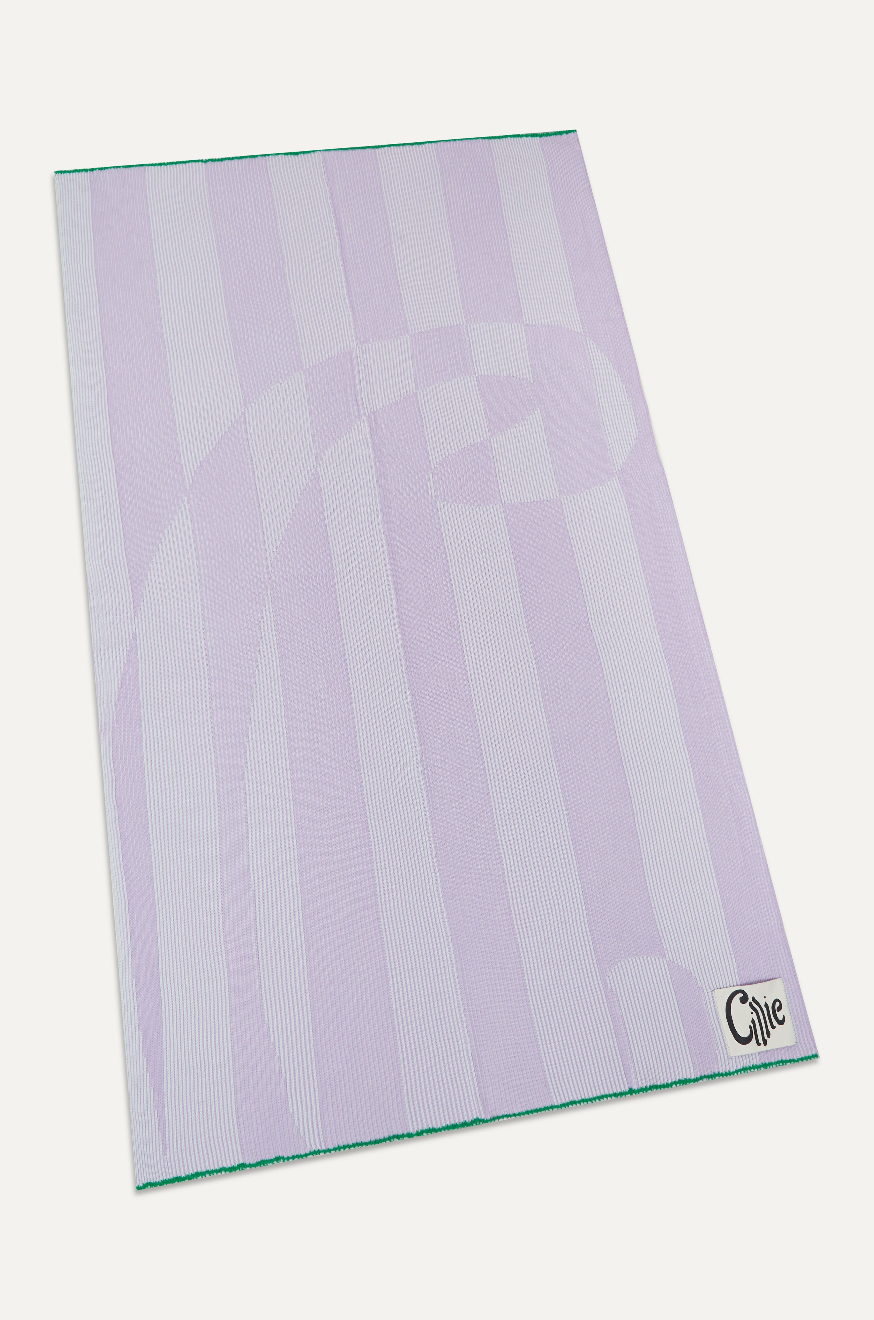 CILLIE - KNITTED INVERSE THROW - CABBAGE