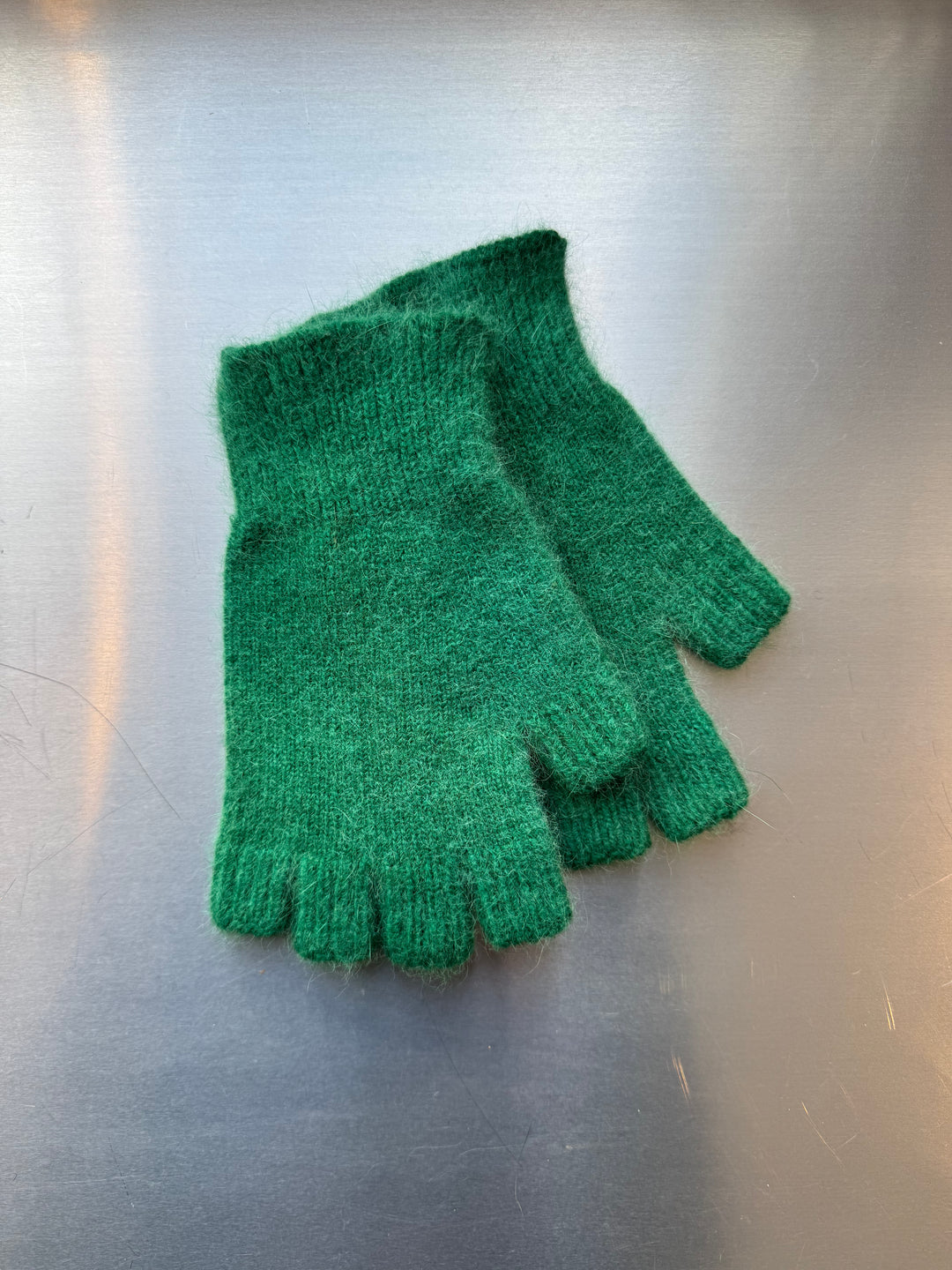 Fingerless Gloves - Short - Bright Green
