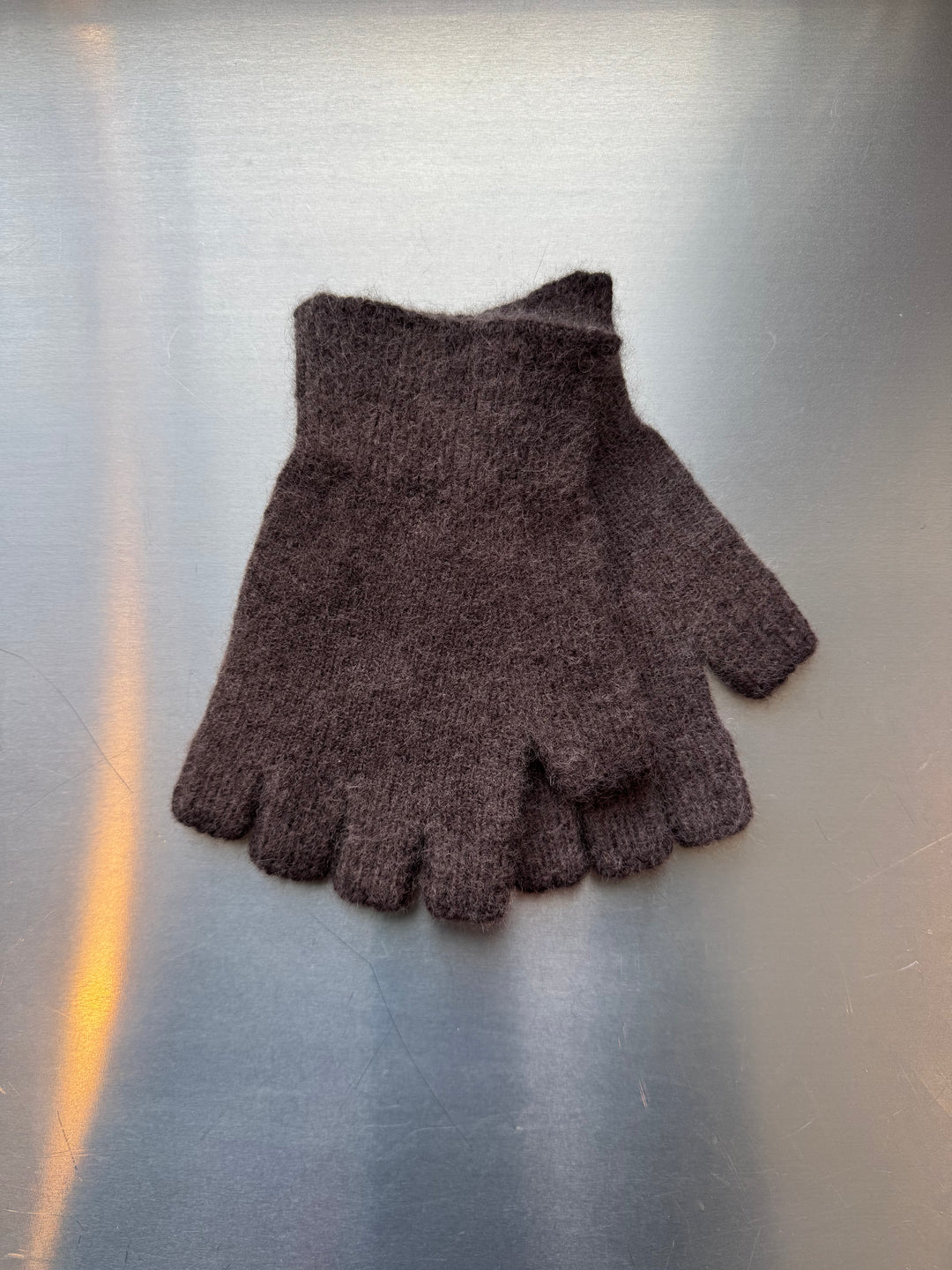 Fingerless Gloves - Short - Chocolate