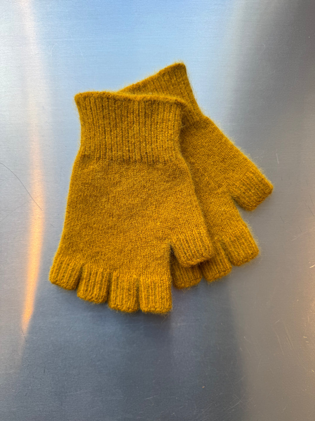 Fingerless Gloves - Short - Mustard