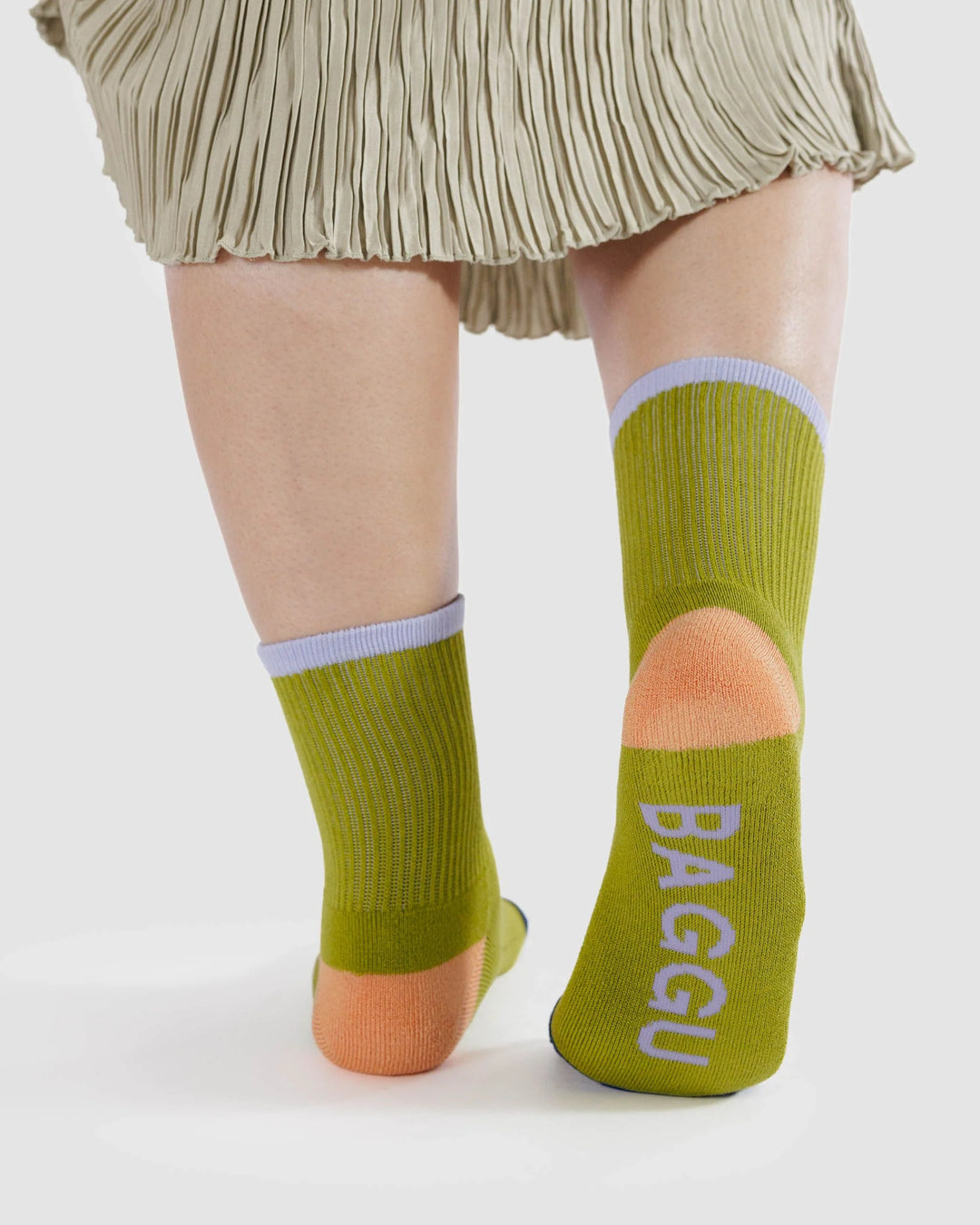 Baggu - Lemongrass Mix - Ribbed Socks