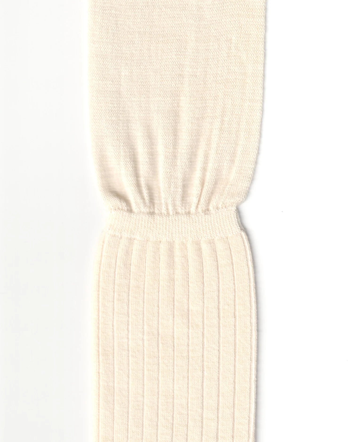 Non Private - Knee High Layered Socks - Cream Ivory