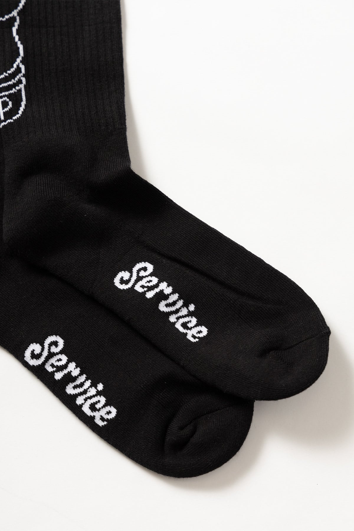 SERVICE WORKS - SALT + PEPPER SOCKS - BLACK