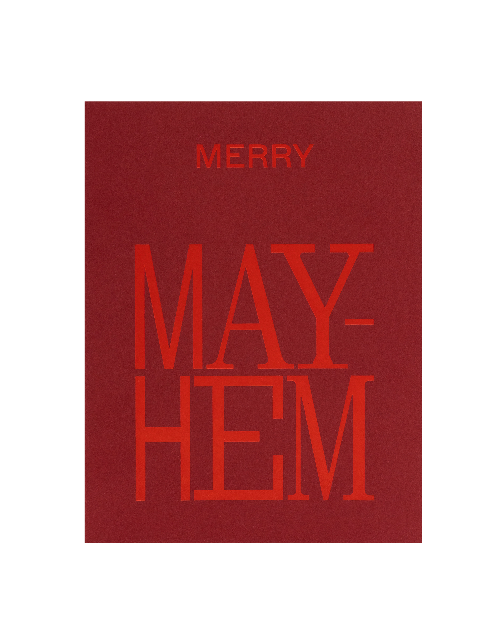 SHORT TALK - MERRY MAYHEM