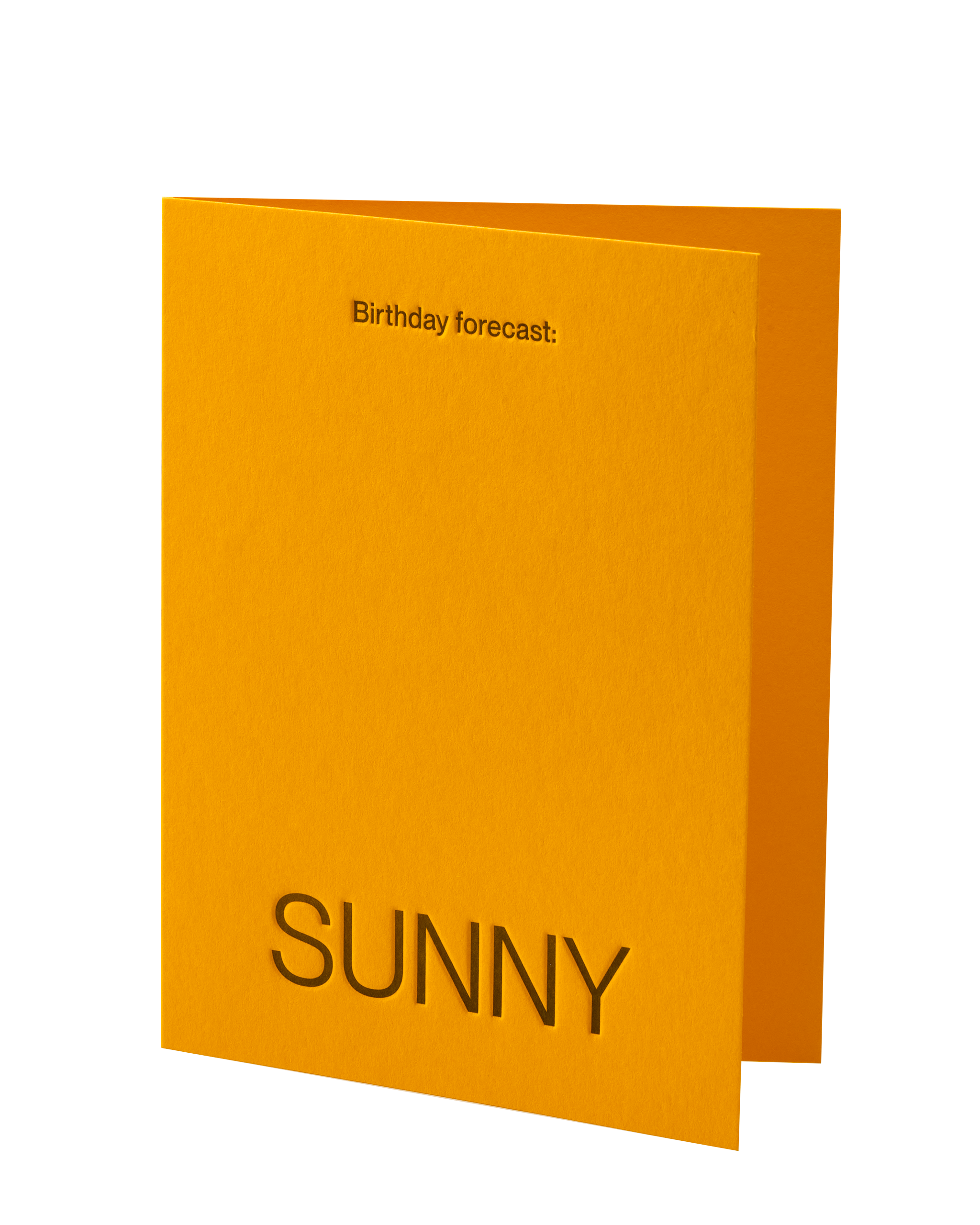 SHORT TALK - BIRTHDAY FORECAST: SUNNY