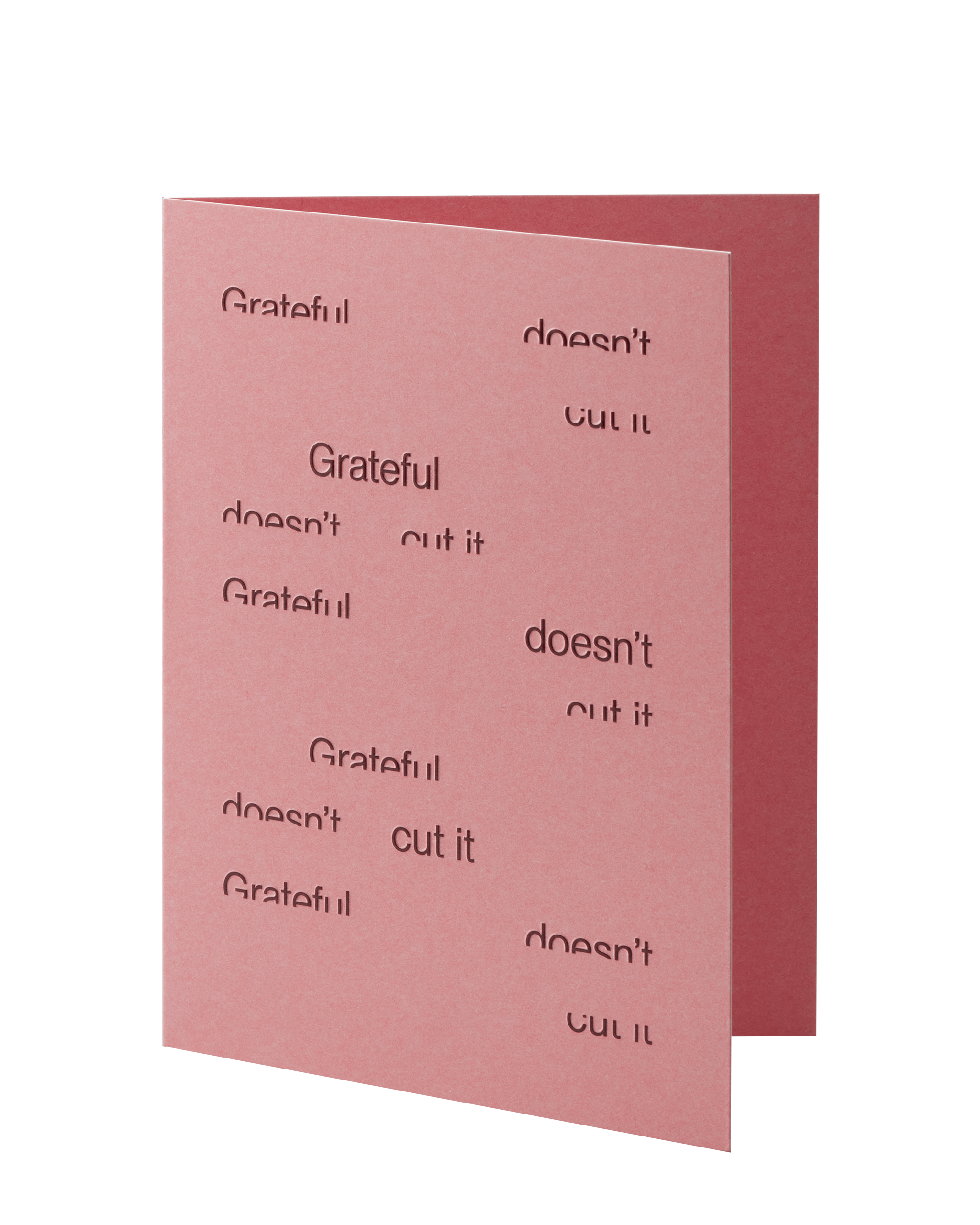 SHORT TALK - GRATEFUL DOESN'T CUT IT