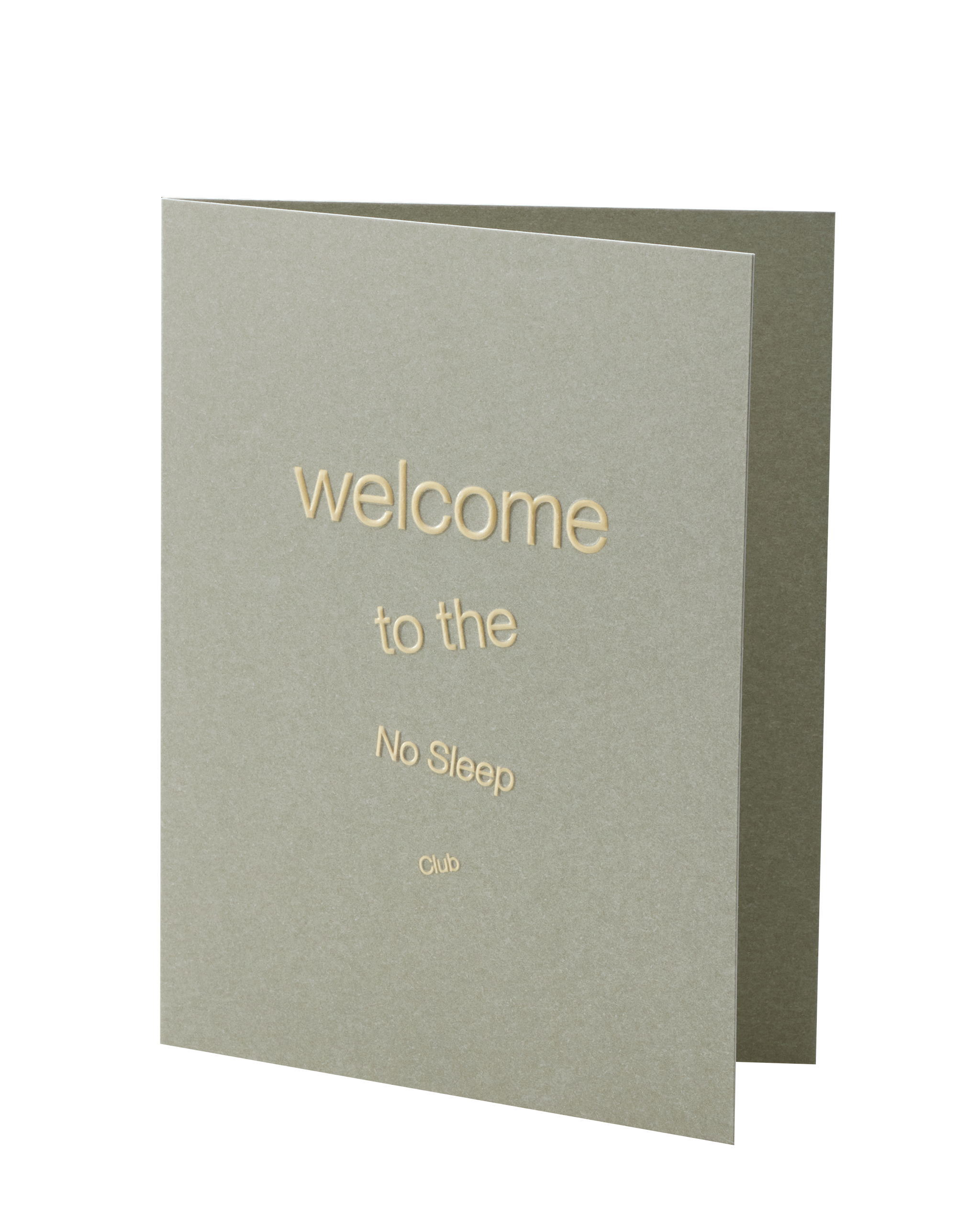 SHORT TALK - WELCOME TO THE NO SLEEP CLUB
