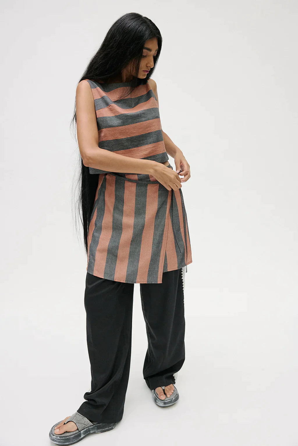Muse The Label - Mida Top - Brown Stripe