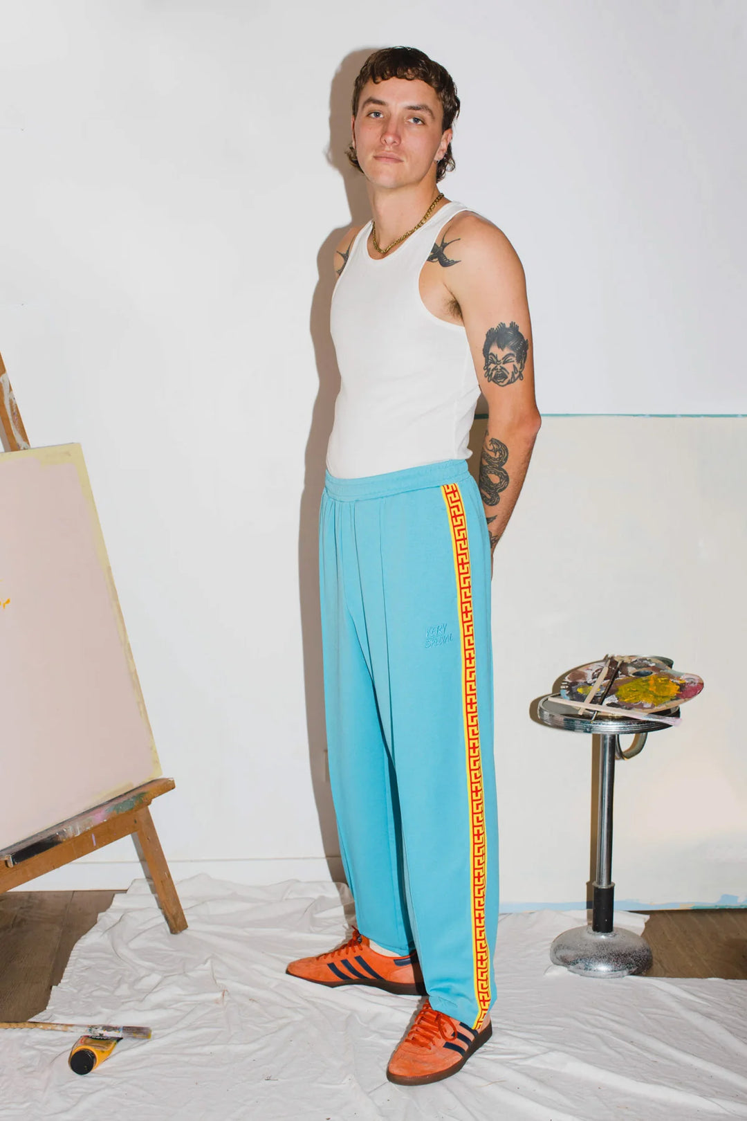 Something Very Special - Geo Track Pants 2.0 - Blue