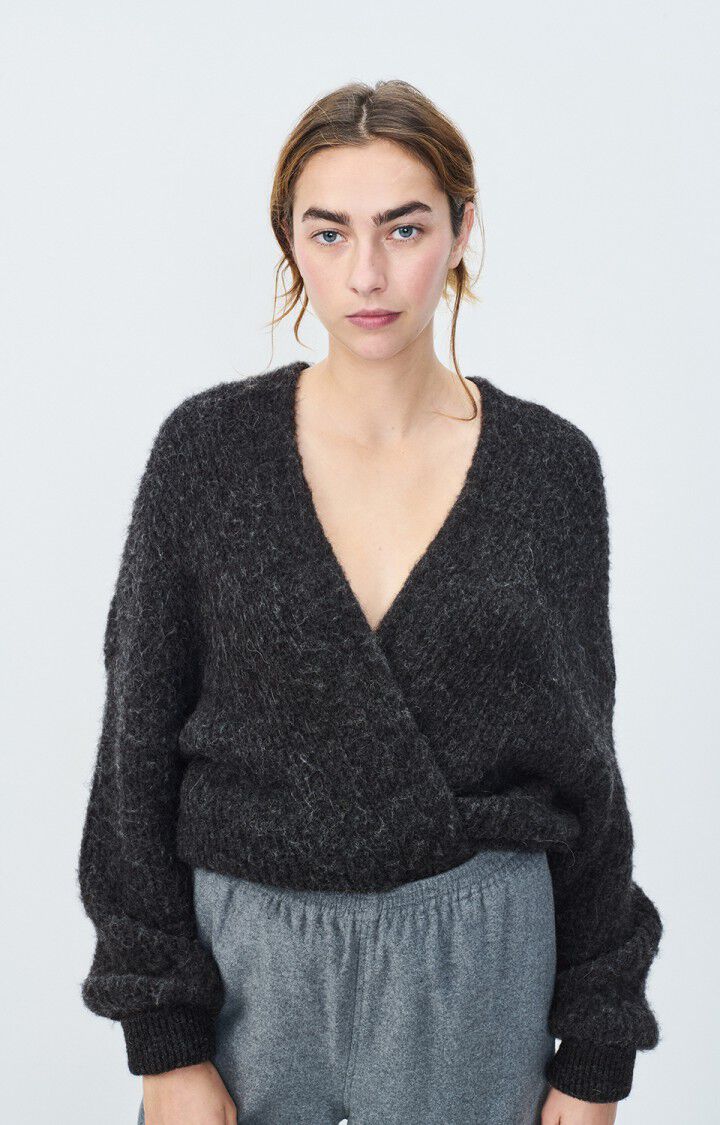 American Vintage - Alpaca / Wool Cardigan - Charcoal