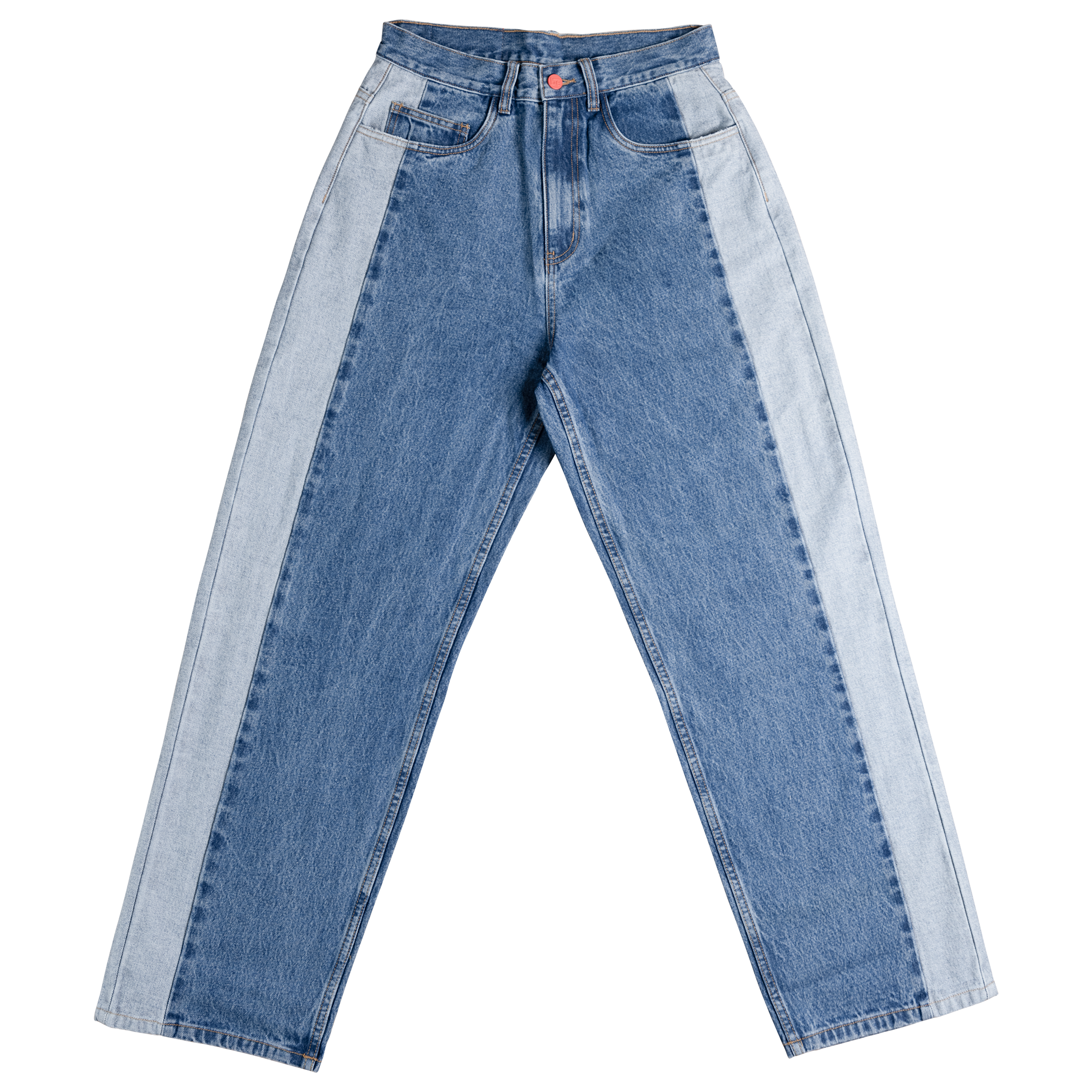BEWIDER - BLUE WITH SIDE PANEL - SUPER LOOSE JEANS