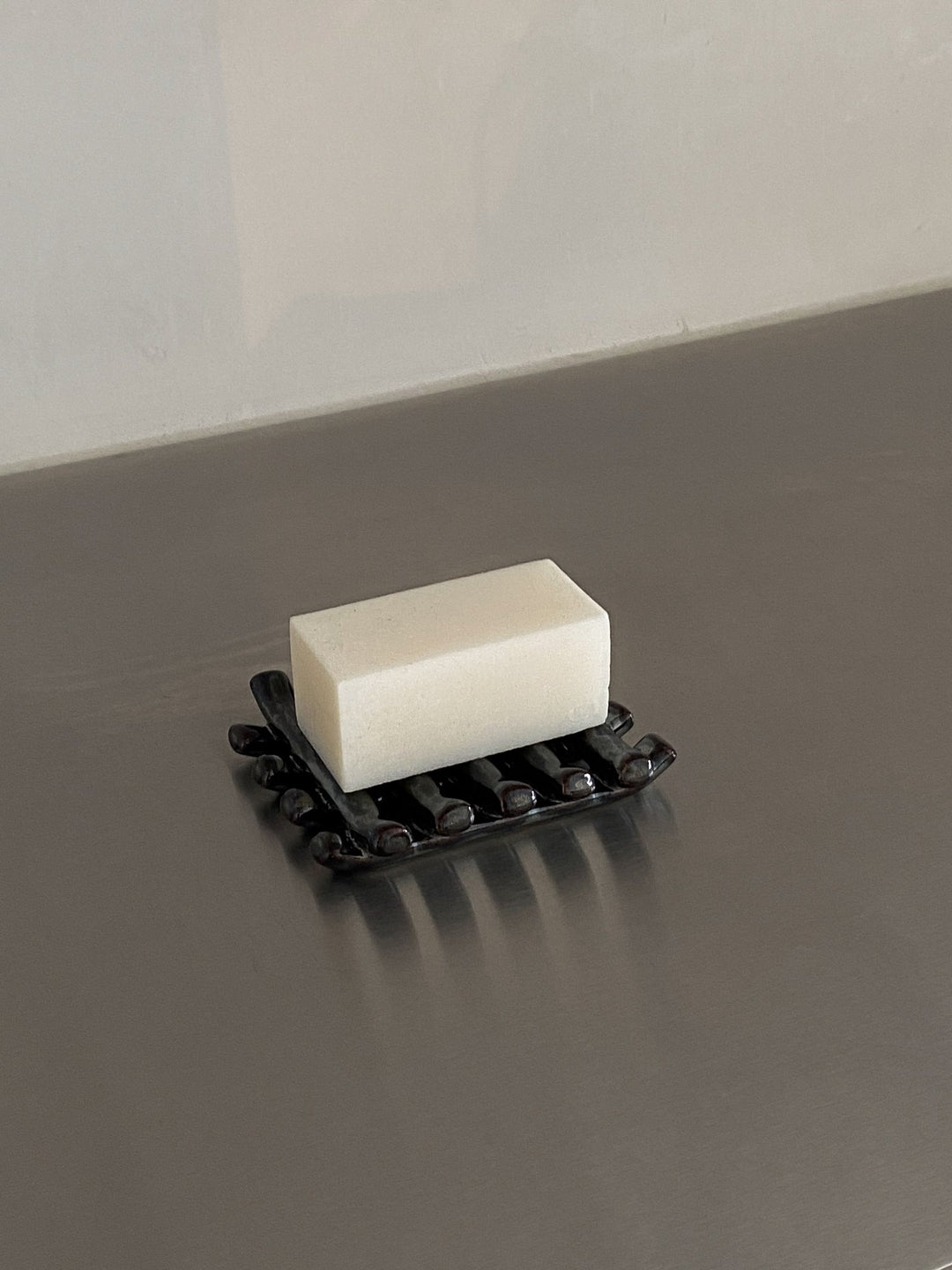 Jedda Clay - Grid Soap Dish - Chrome