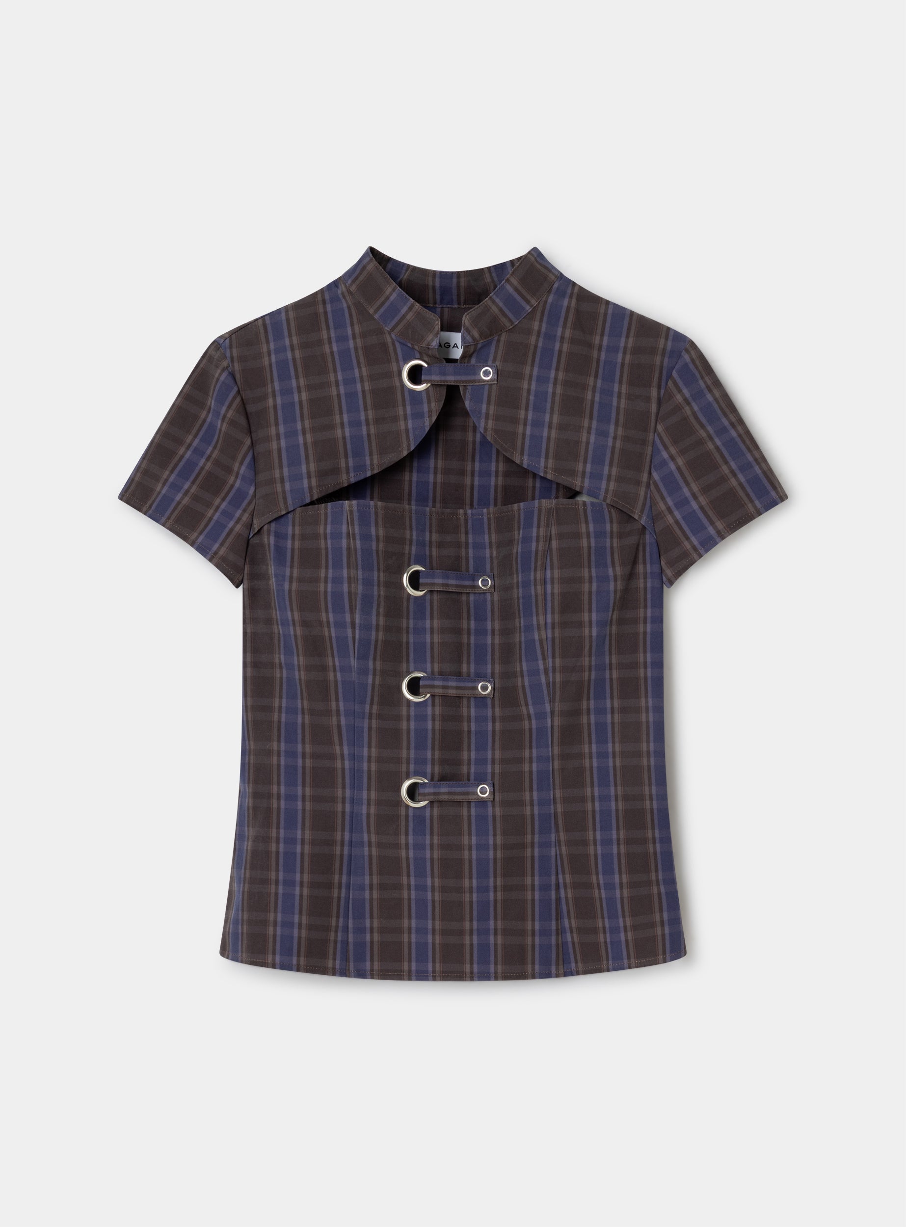 Laagam - Azura - Brown Squared Top