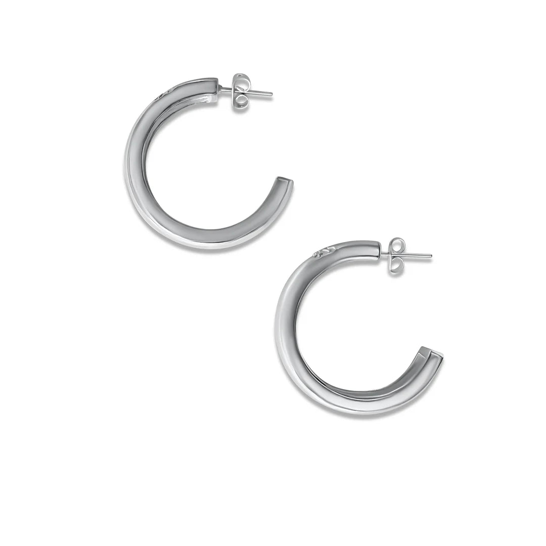 Briwok - Hibiscus Midi Earring - Silver
