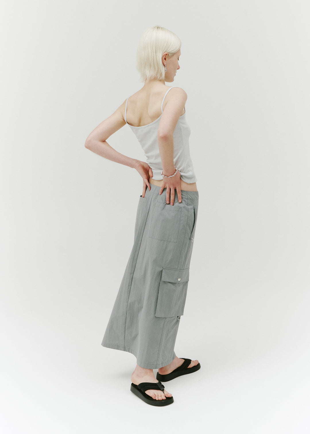 Permanent Vacation - Identity Cargo Skirt - Washed Teal