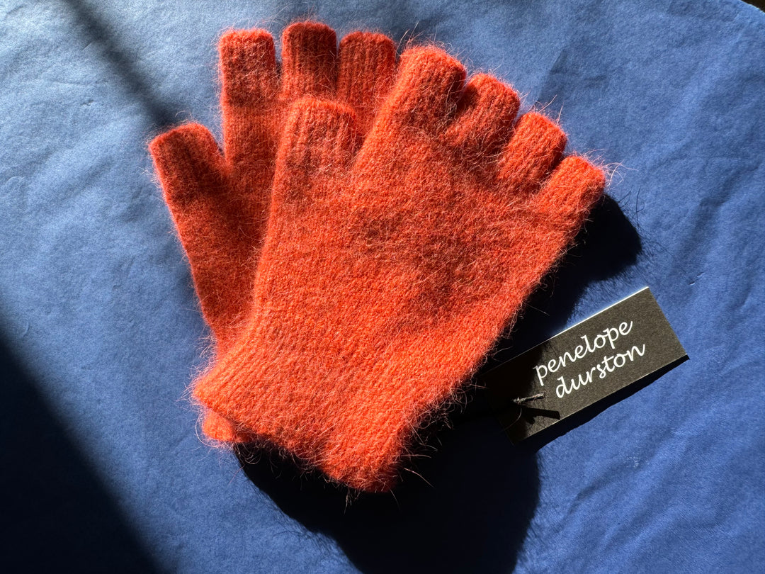 Fingerless Gloves - Short - Orange