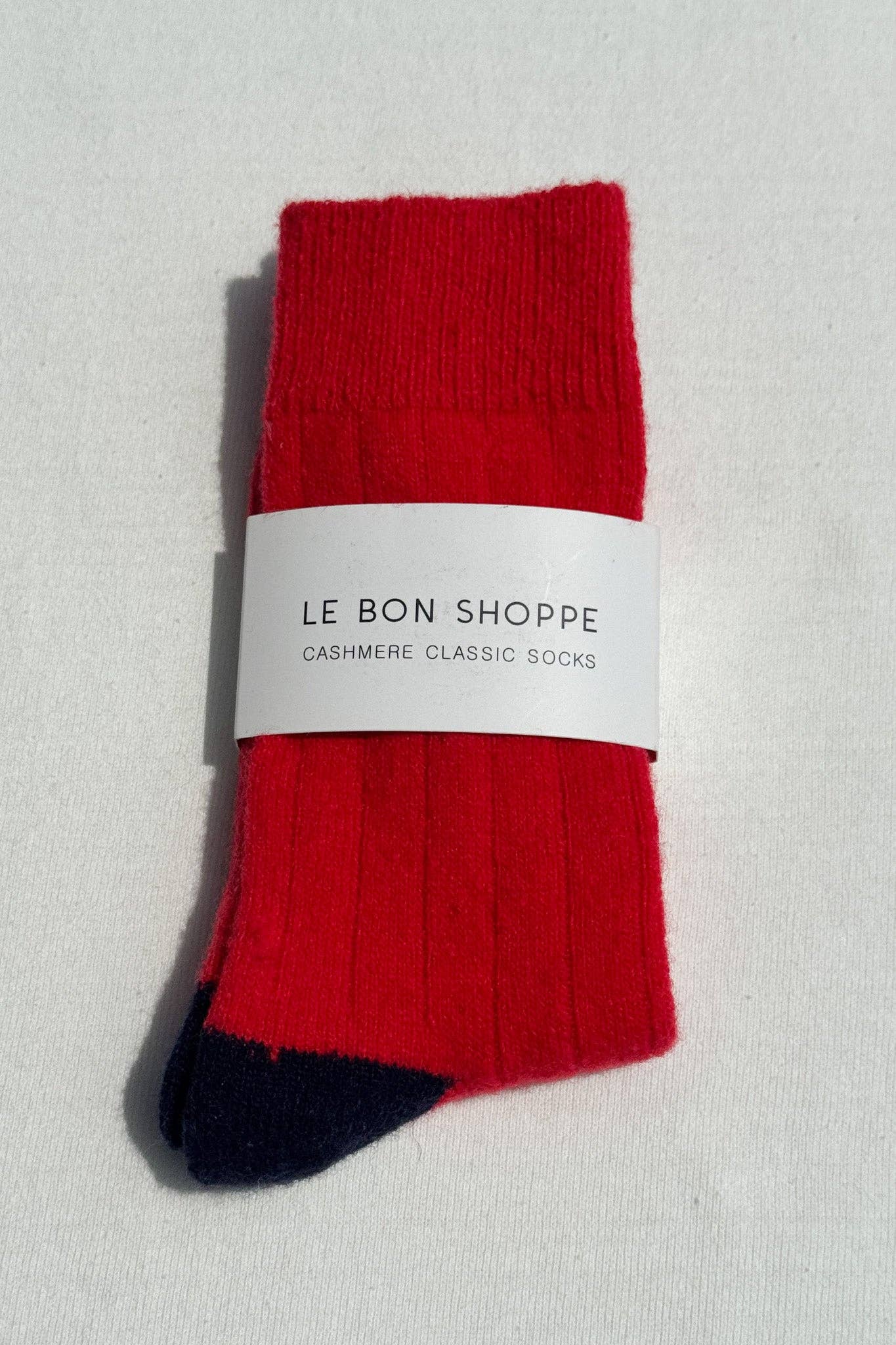 Le Bon Shoppe - Poopy Red - Classic Cashmere Socks