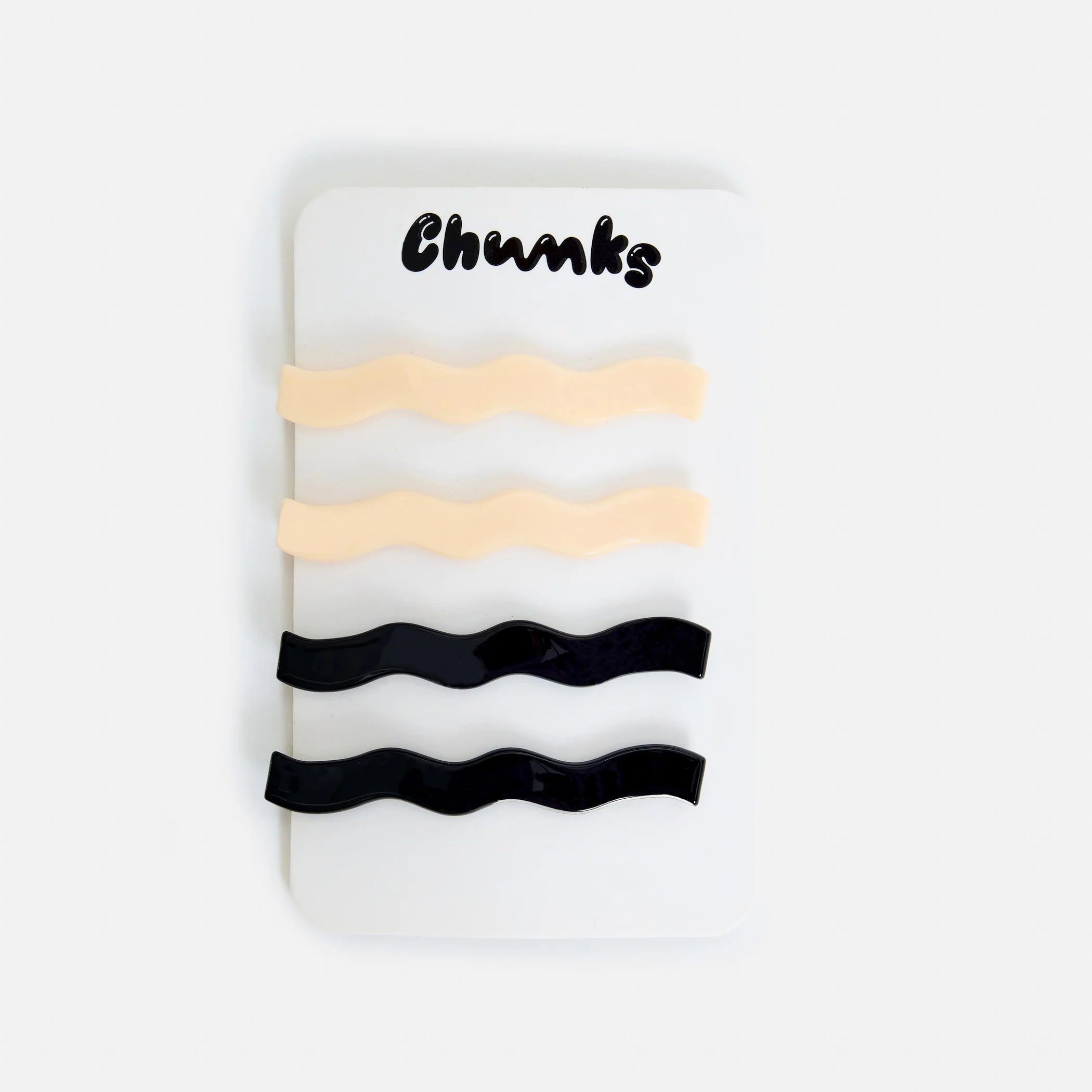Chunks - Slides - Wavy Cream & Black