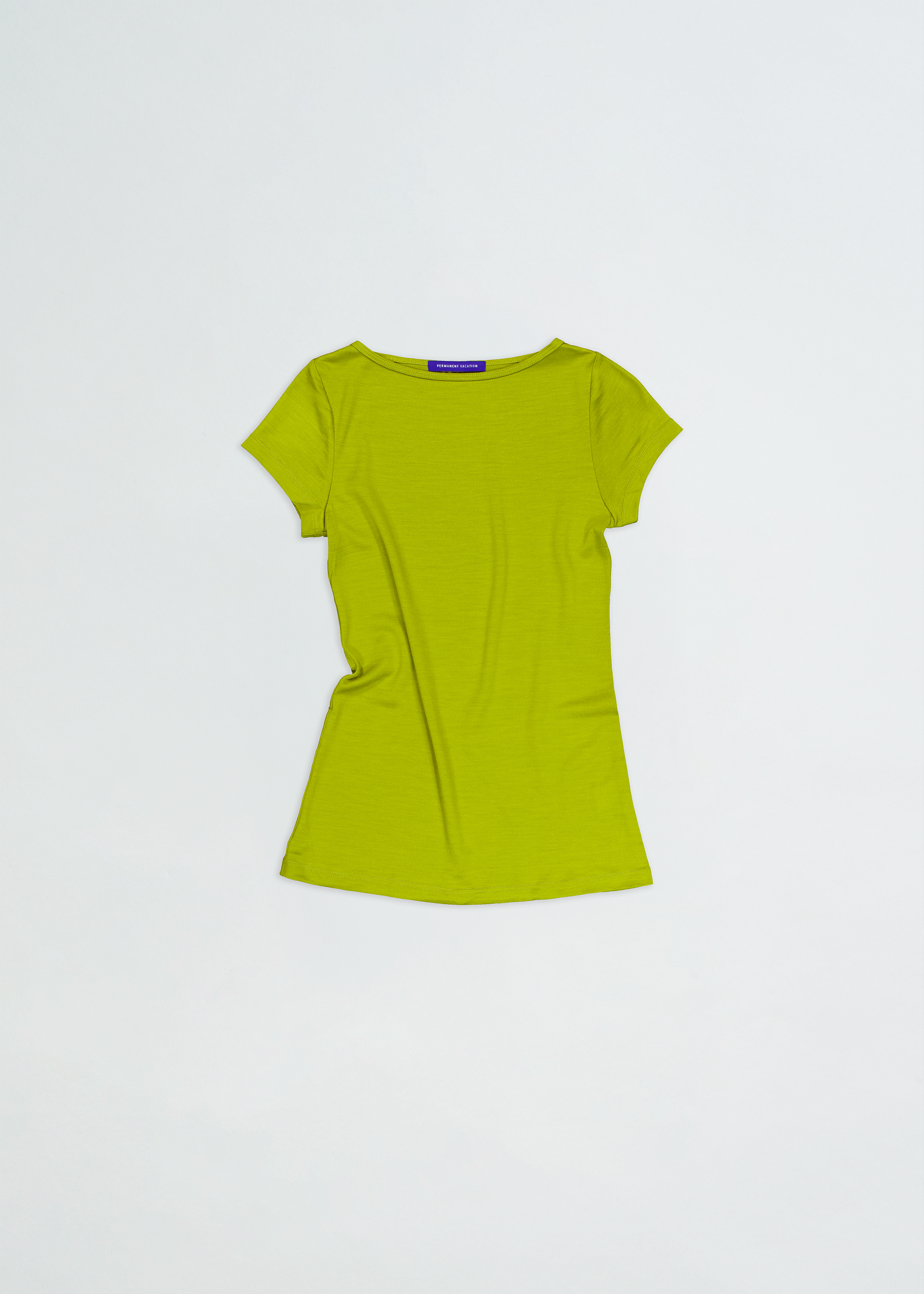 Permanent Vacation - Connection Wool Baby Tee - Algae