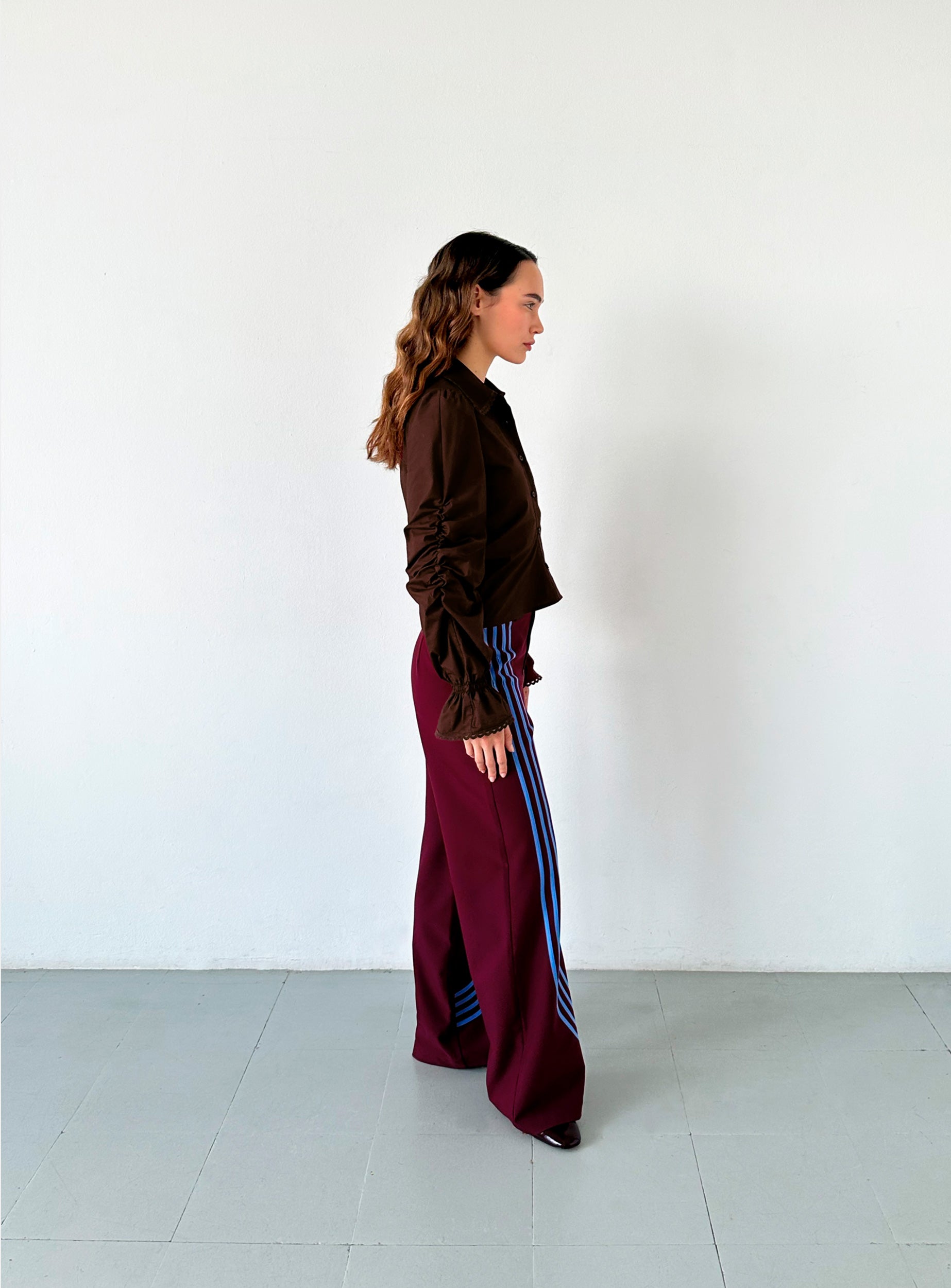 Laagam - Sultana Ruched Shirt - Brown
