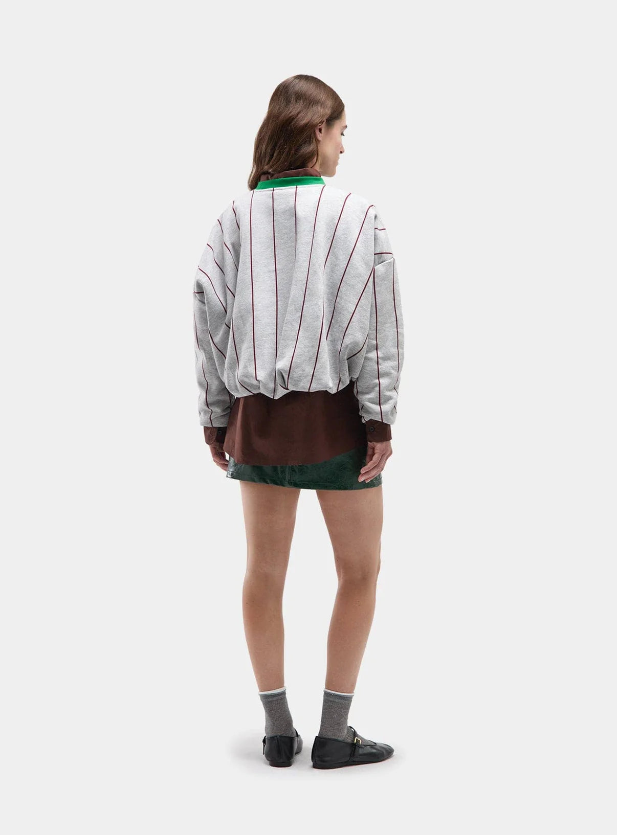 Laagam - Kelly Grey Striped Sweatshirt