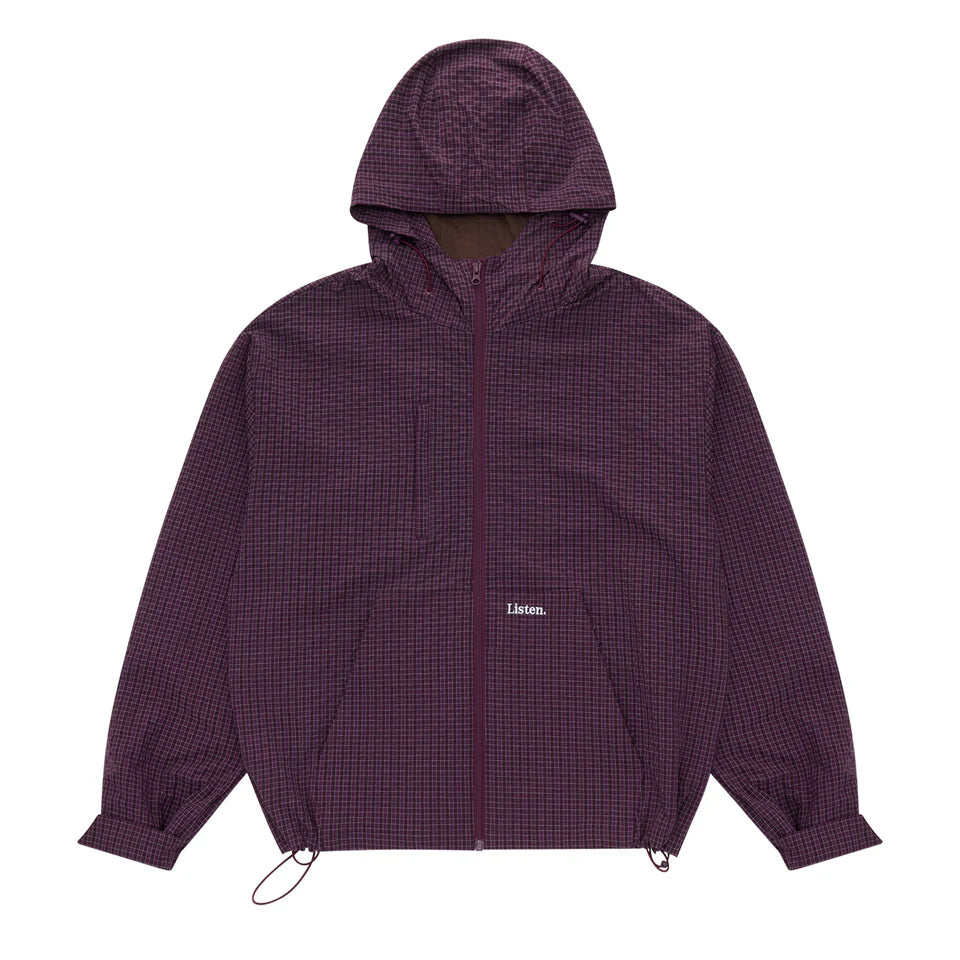 Listen - Orchard Plaid Jacket - Plum