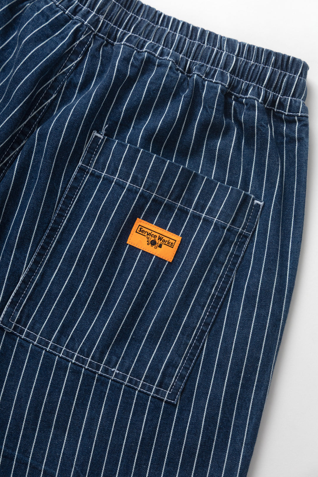 Service Works - Pinstripe Denim Chef Pants - Indigo