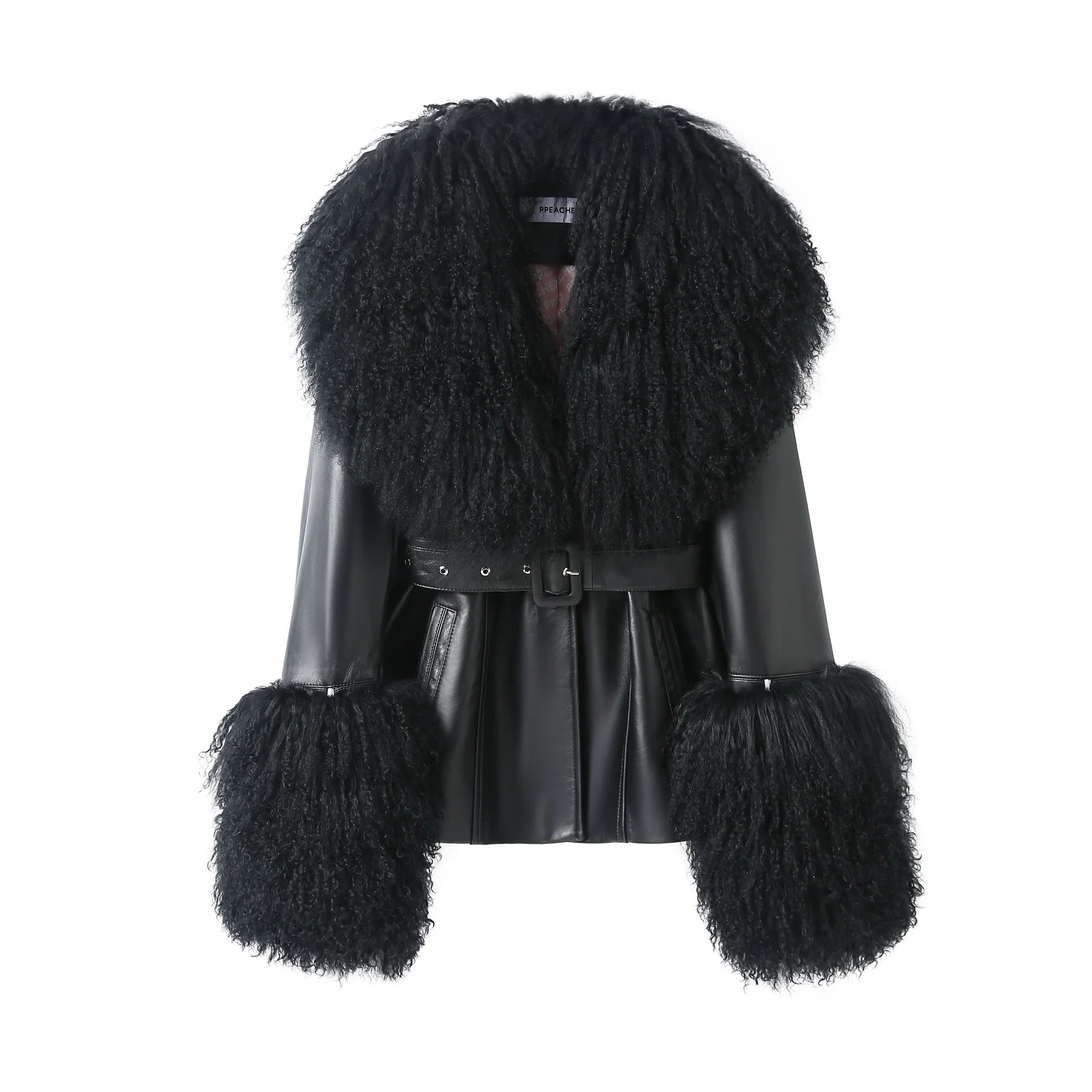 Ppeached - Betty Leather Jacket - Black