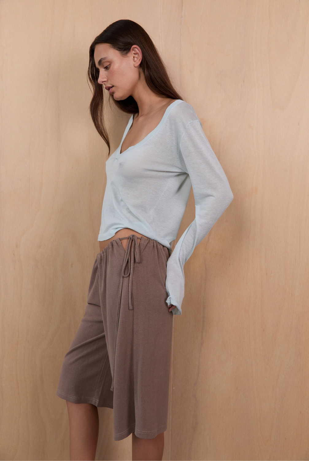 Pinky & Kamal - Side Tie Short - Stone