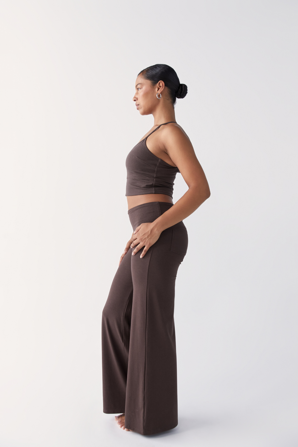 Pinky & Kamal - Full Length Yin Flare - Dark Brown