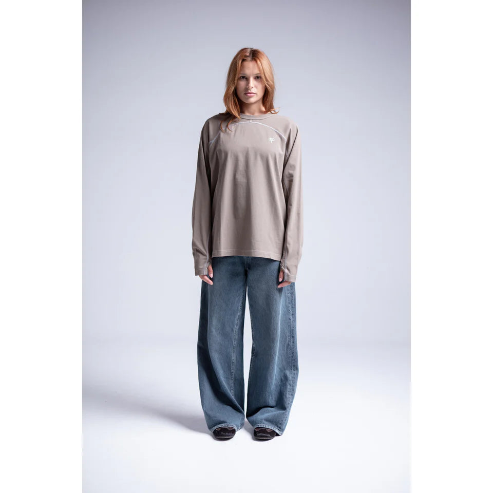Listen - Signal Long Sleeve Tee - Brown
