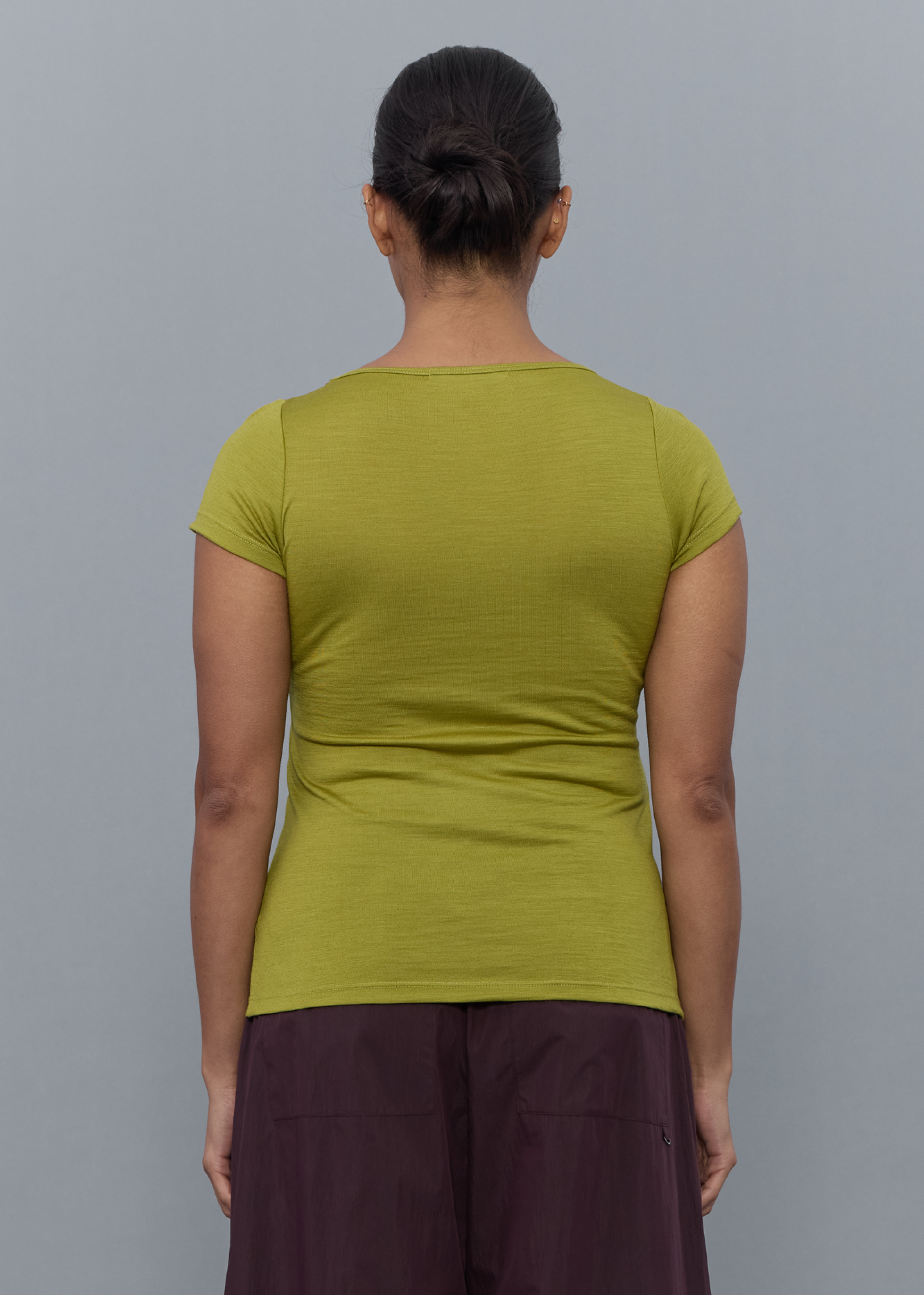 Permanent Vacation - Connection Wool Baby Tee - Algae