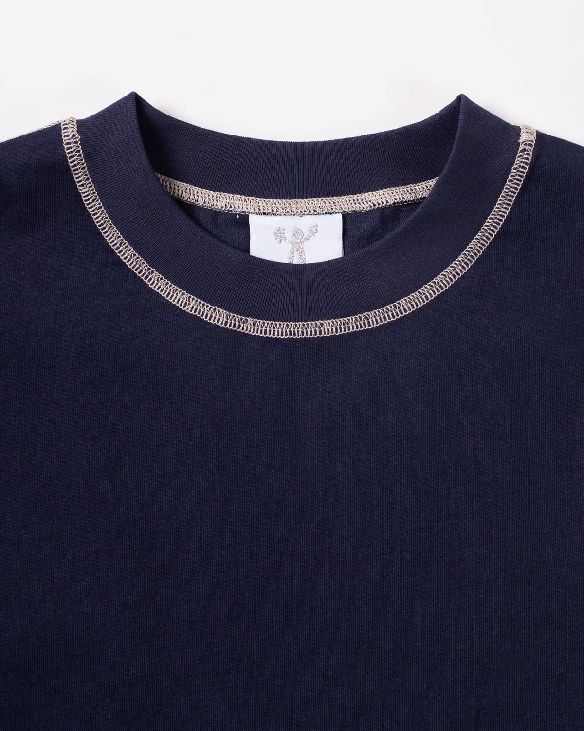 Candice - Contrast Tee - Navy