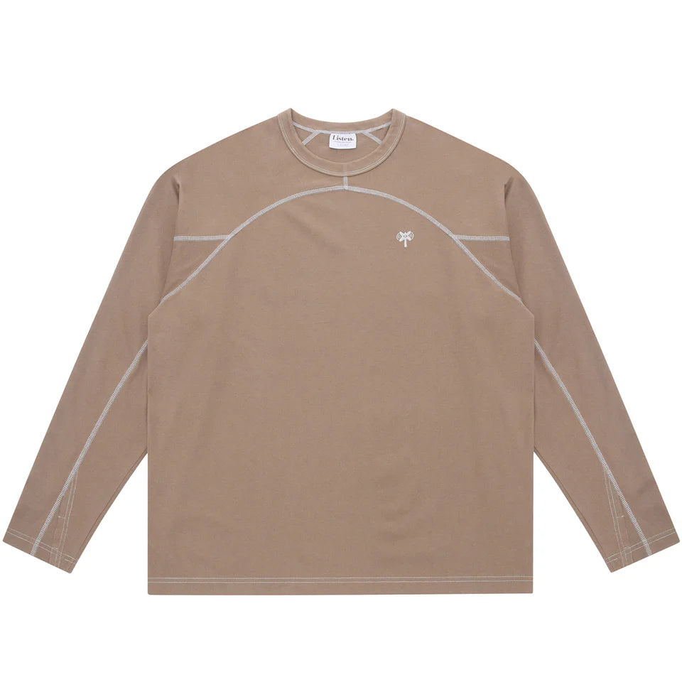 Listen - Signal Long Sleeve Tee - Brown