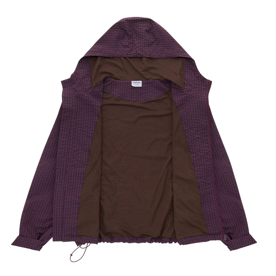 Listen - Orchard Plaid Jacket - Plum