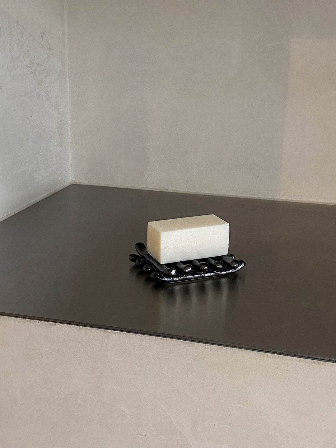 Jedda Clay - Grid Soap Dish - Chrome