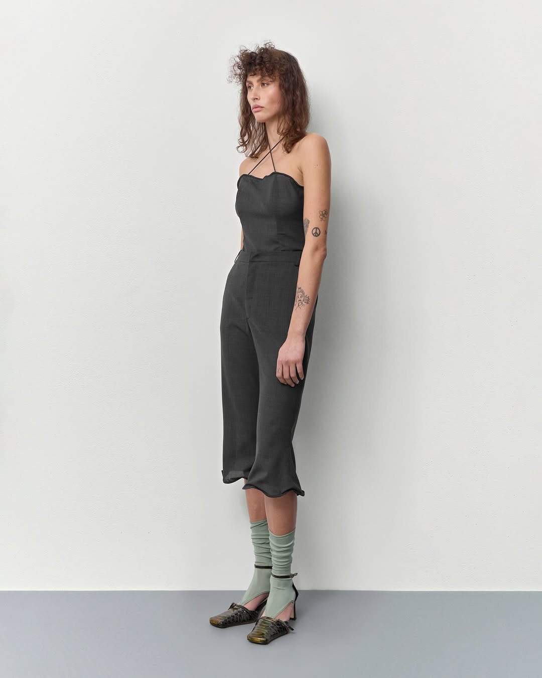 Miista - Agna Shoes - Green Snake Embossed Leather