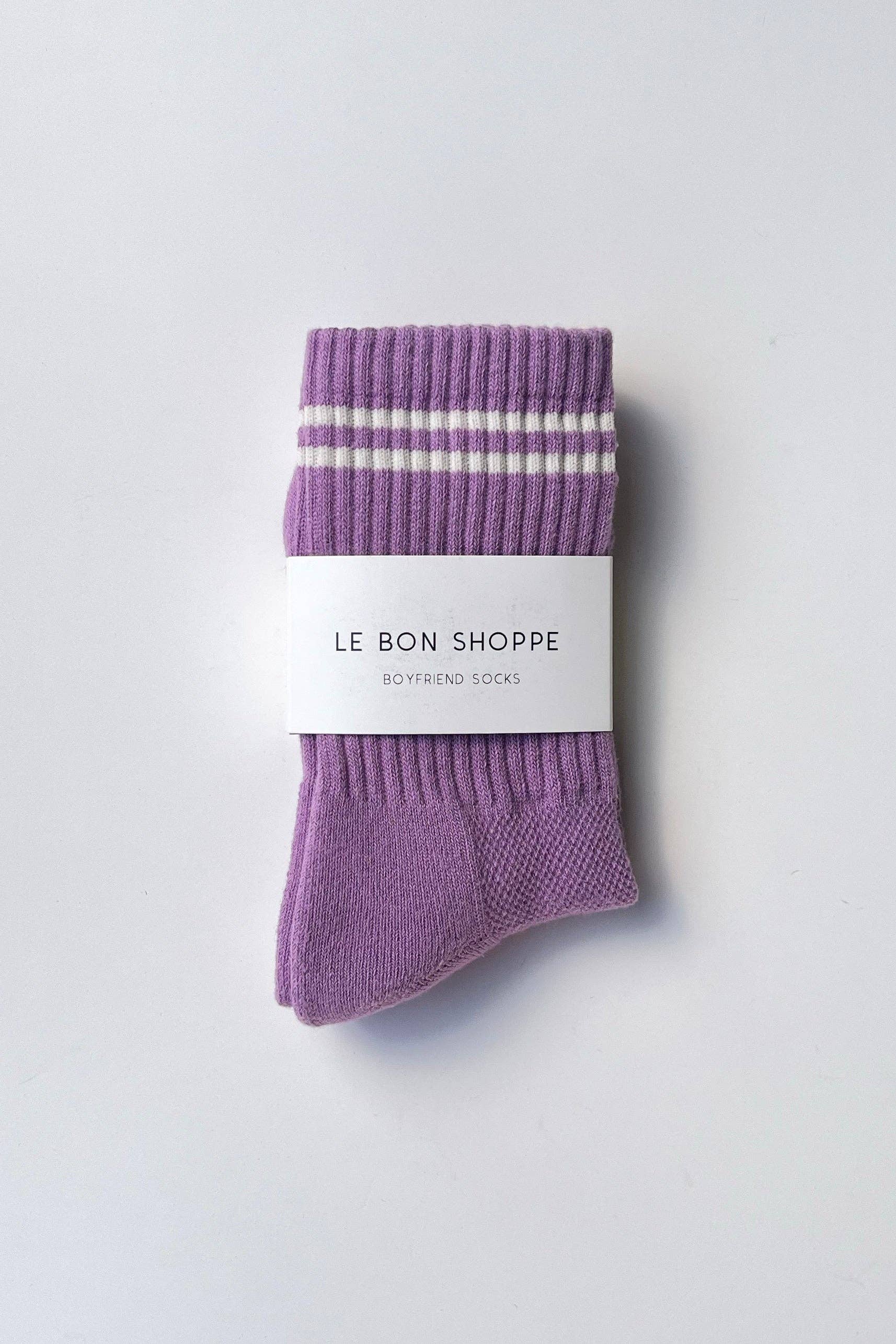 Le Bon Shoppe - Boyfriend Socks - Grape