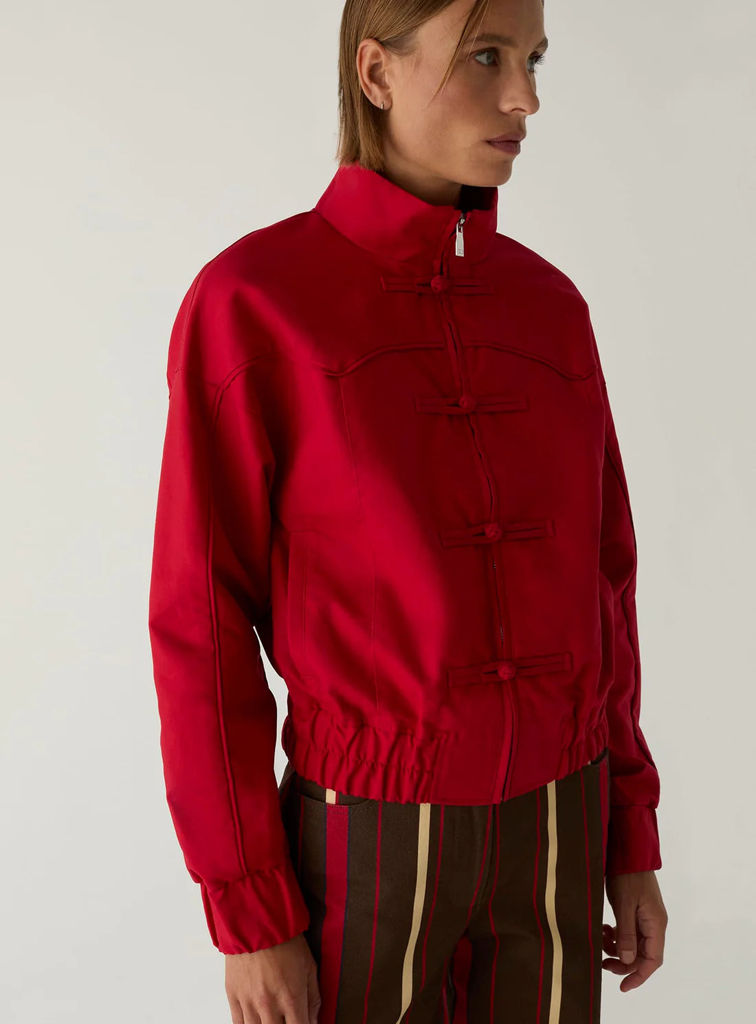 Laagam - Sylvie - Red Bomber Jacket