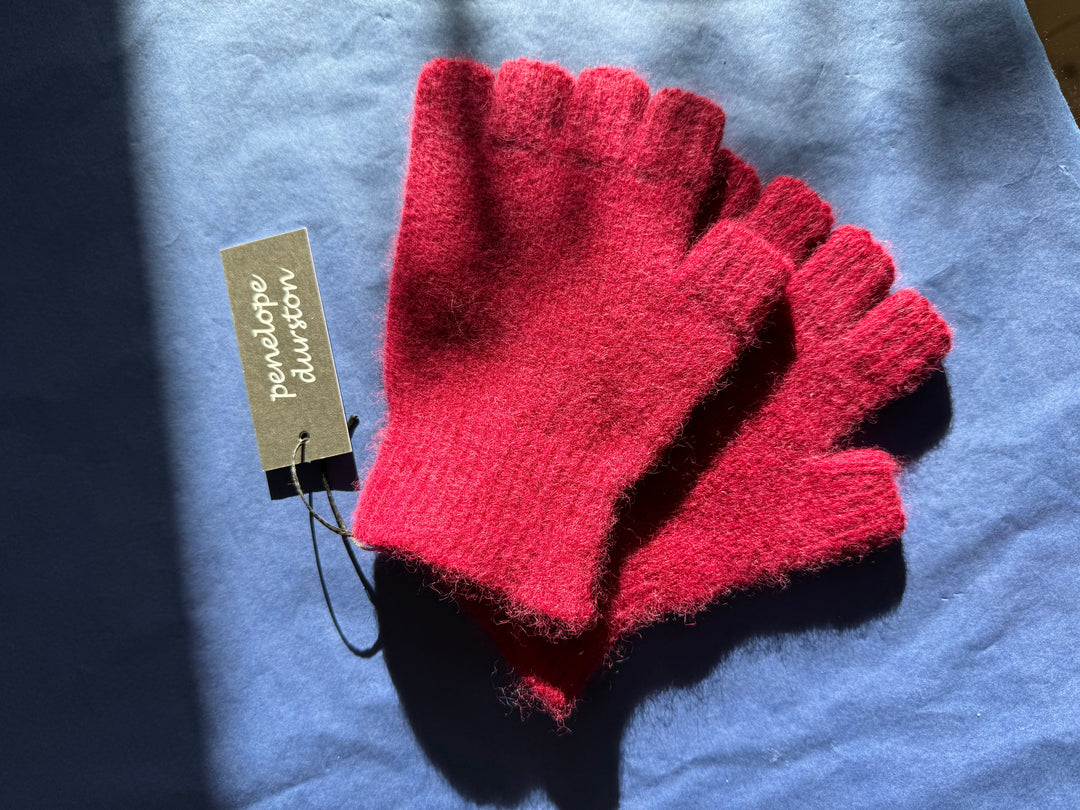 Fingerless Gloves - Short - Mulberry