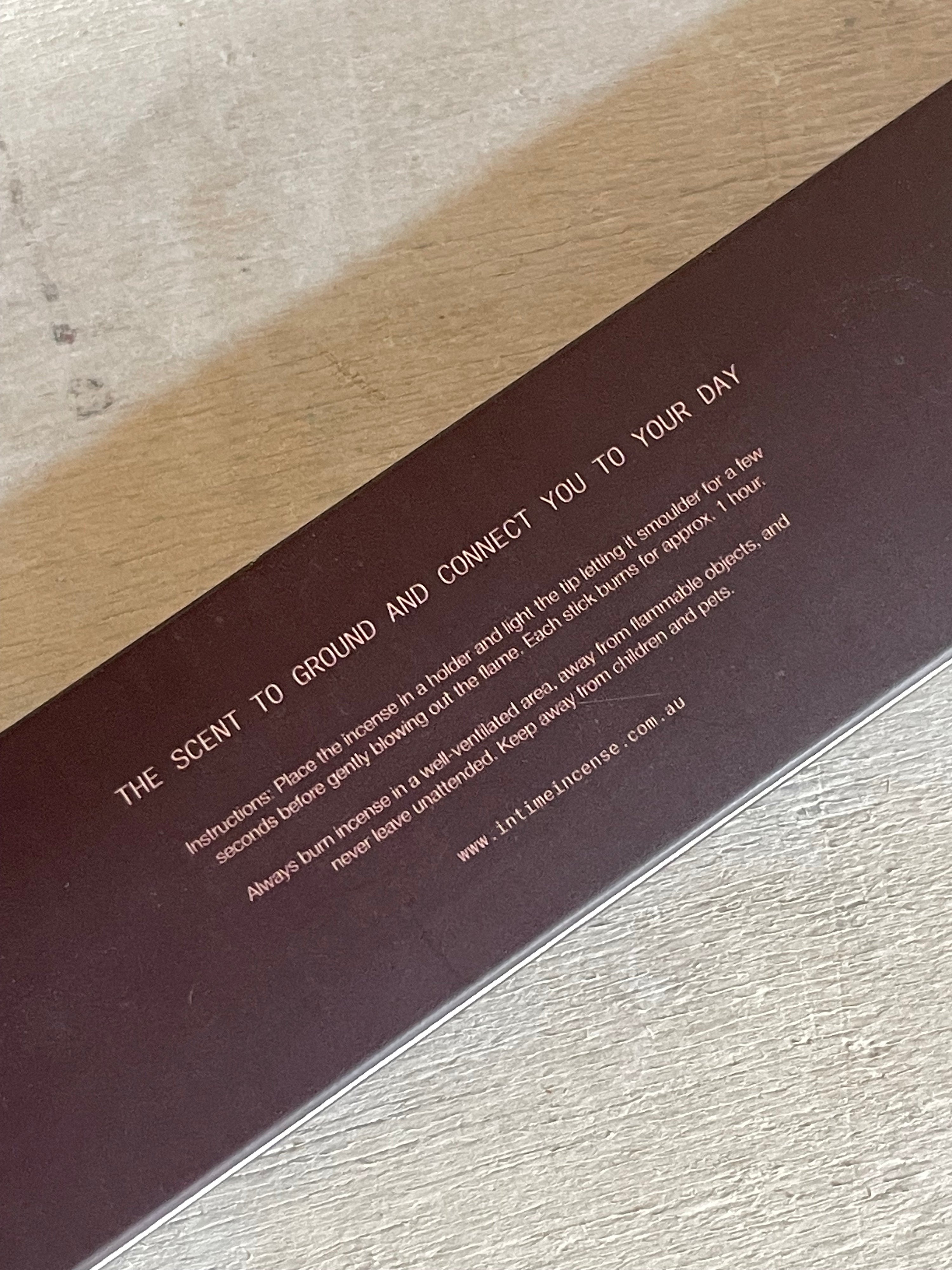 In Time - 10AM Intention - Incense