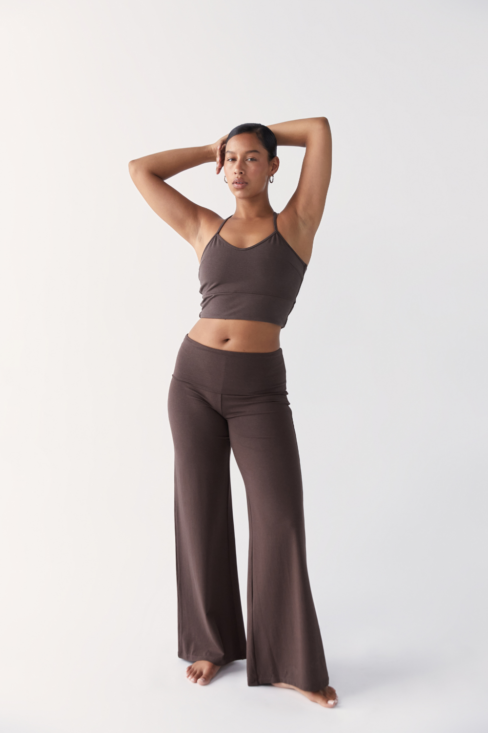 Pinky & Kamal - Full Length Yin Flare - Dark Brown