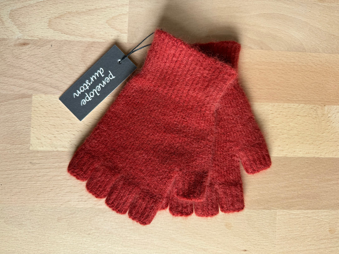 Fingerless Gloves - Short - Paprika