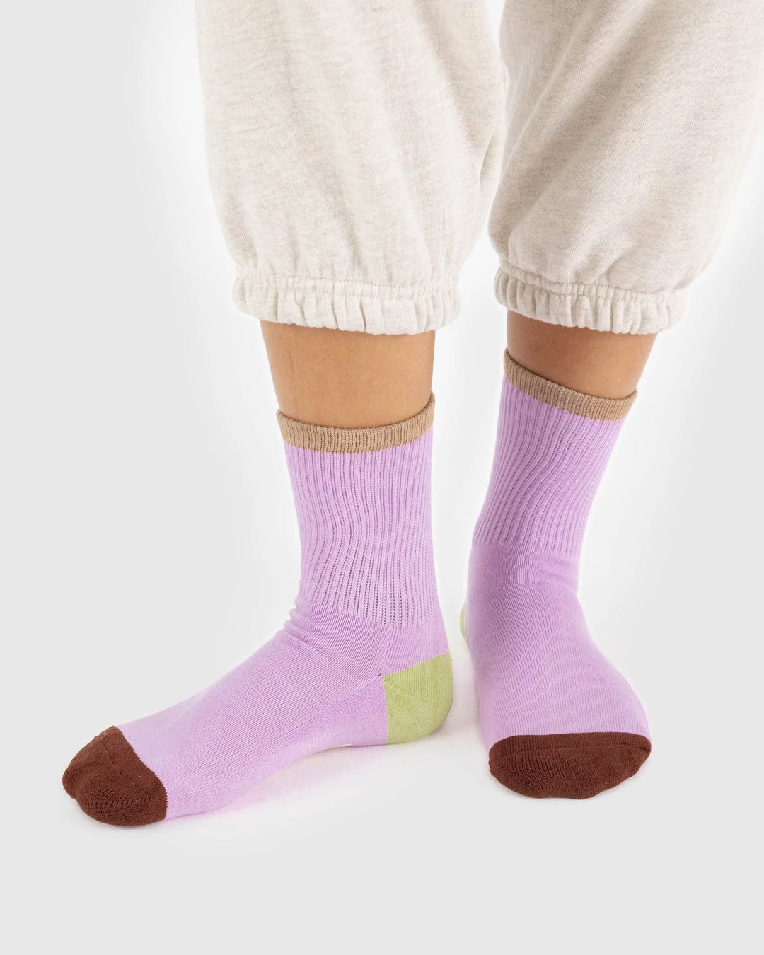 Baggu - Peony Mix - Ribbed Socks