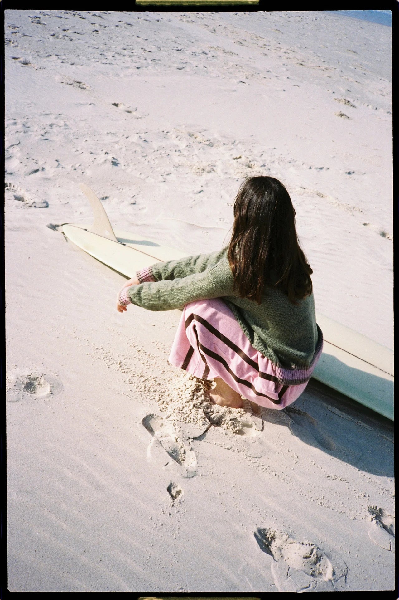 Atmosea - Apres Surf Pant - Blush with Choc Stripe