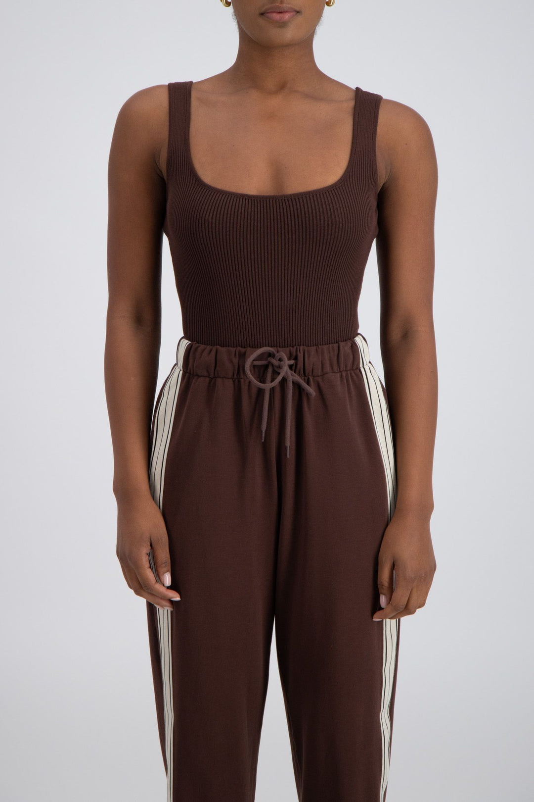 JASMINE ALEXA - PANAREA TRACKPANT - BROWN