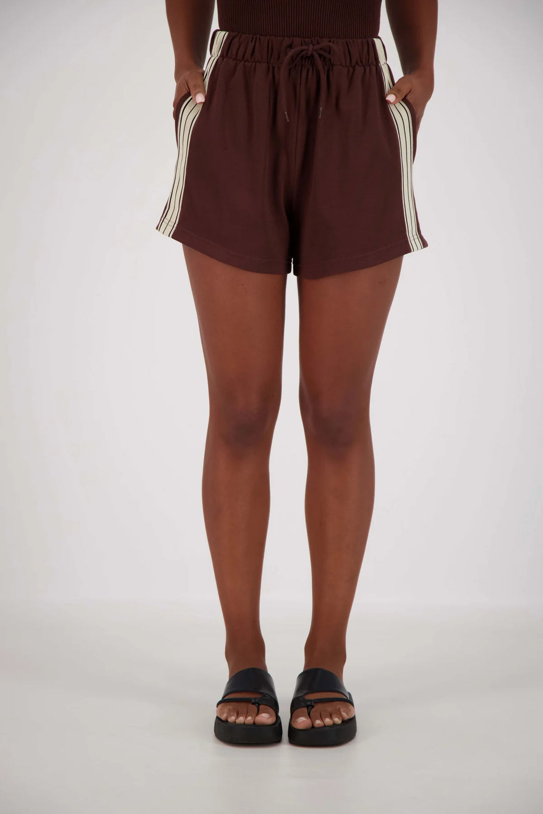 JASMINE ALEXA - PANAREA SHORTS - BROWN