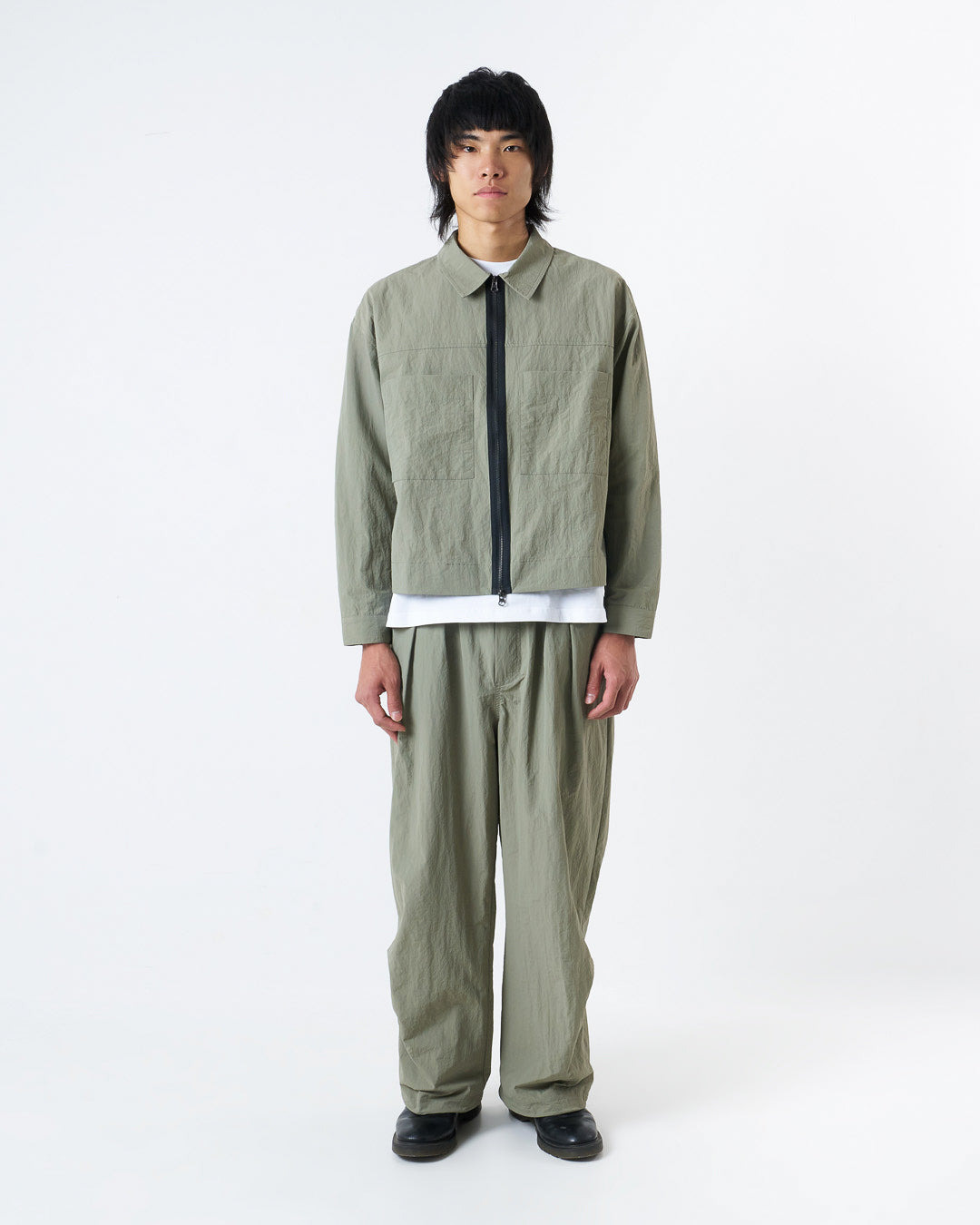 CANDICE - AIR NYLON PANTS - SAGE