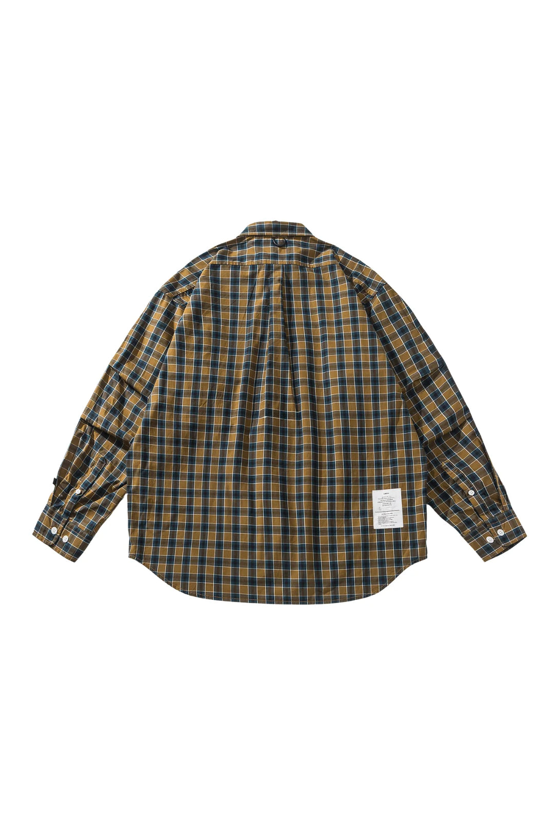 LIBERATURS - PLAID LS BUTTON UP SHIRT - BROWN / NAVY